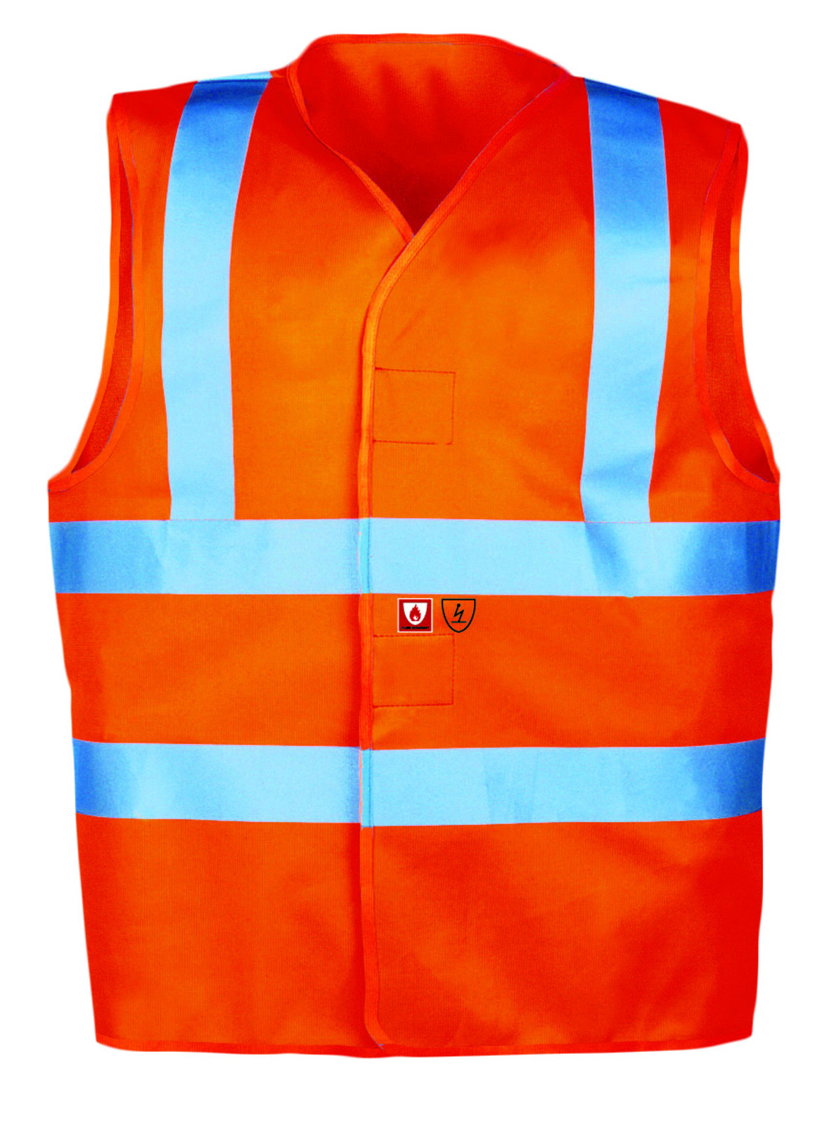 Antistatická reflexná vesta Hellisan 307A - veľkosť: M, farba: oranžová
