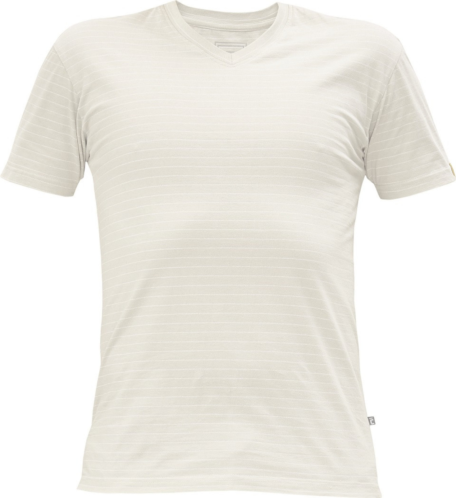 Antistatické ESD tričko Cerva Noyo s V-výstrihom - veľkosť: XXL, farba: biela