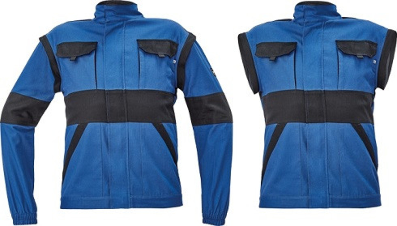 Bavlnená montérková bunda a vesta Cerva Max Neo 2v1 - veľkosť: 58, farba: modrá