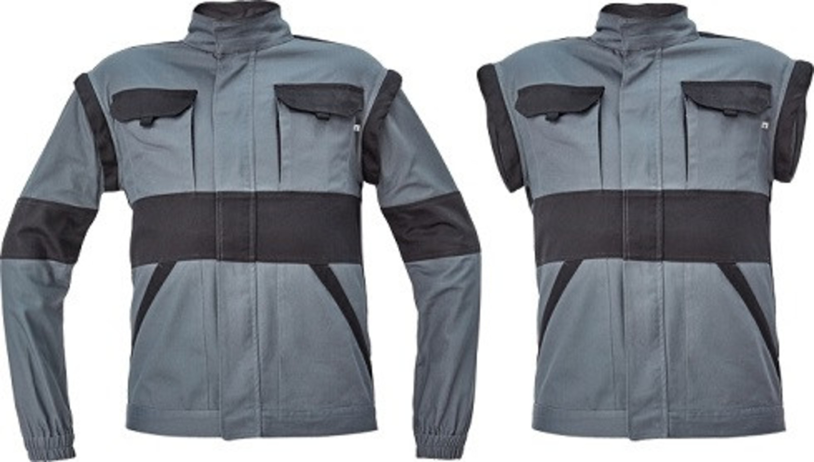 Bavlnená montérková bunda a vesta Cerva Max Neo 2v1 - veľkosť: 56, farba: antracitová