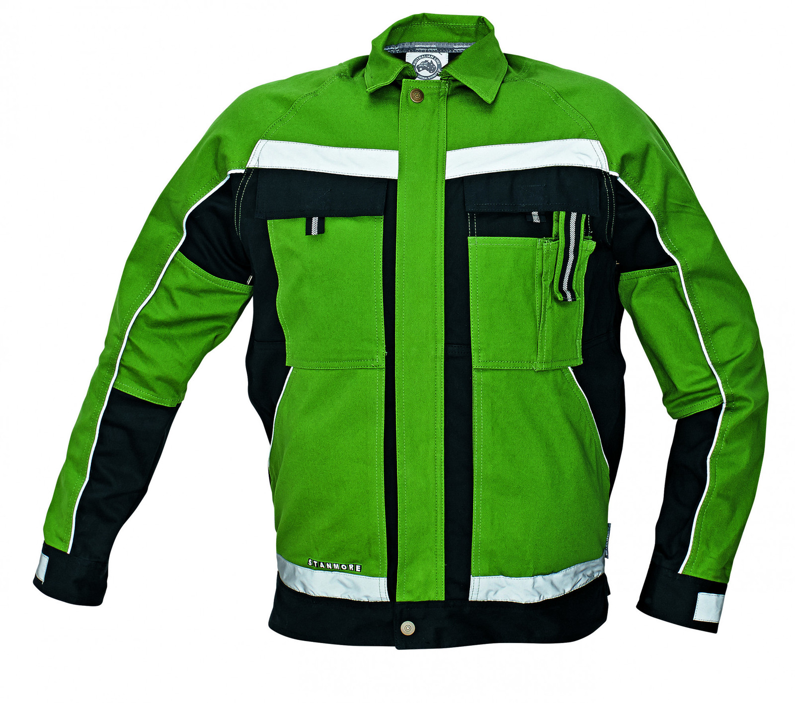 Bavlnená montérková bunda Stanmore - veľkosť: 62, farba: zelená
