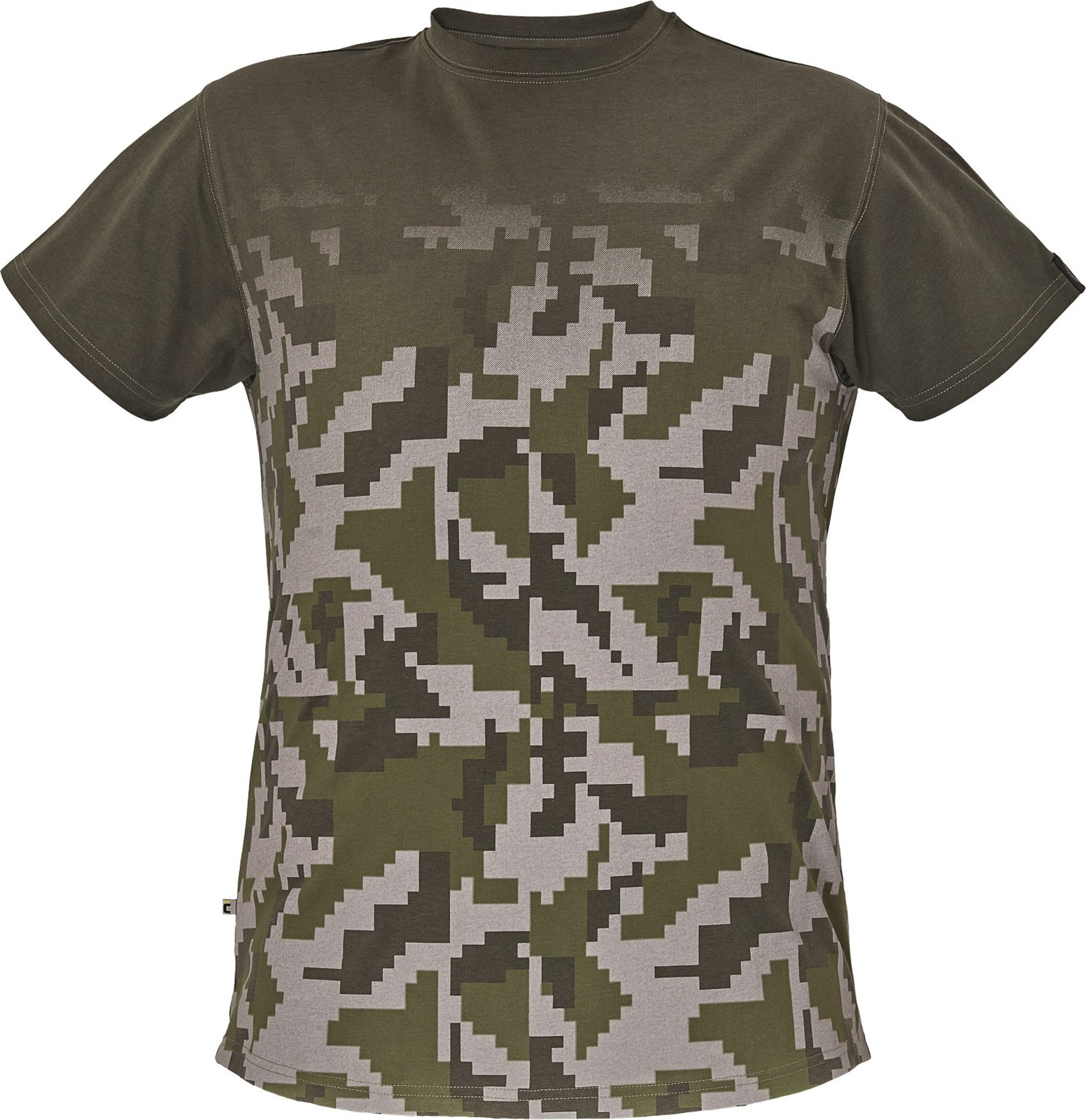 Bavlnené pracovné tričko Cerva Neurum - veľkosť: M, farba: tmavá olivová