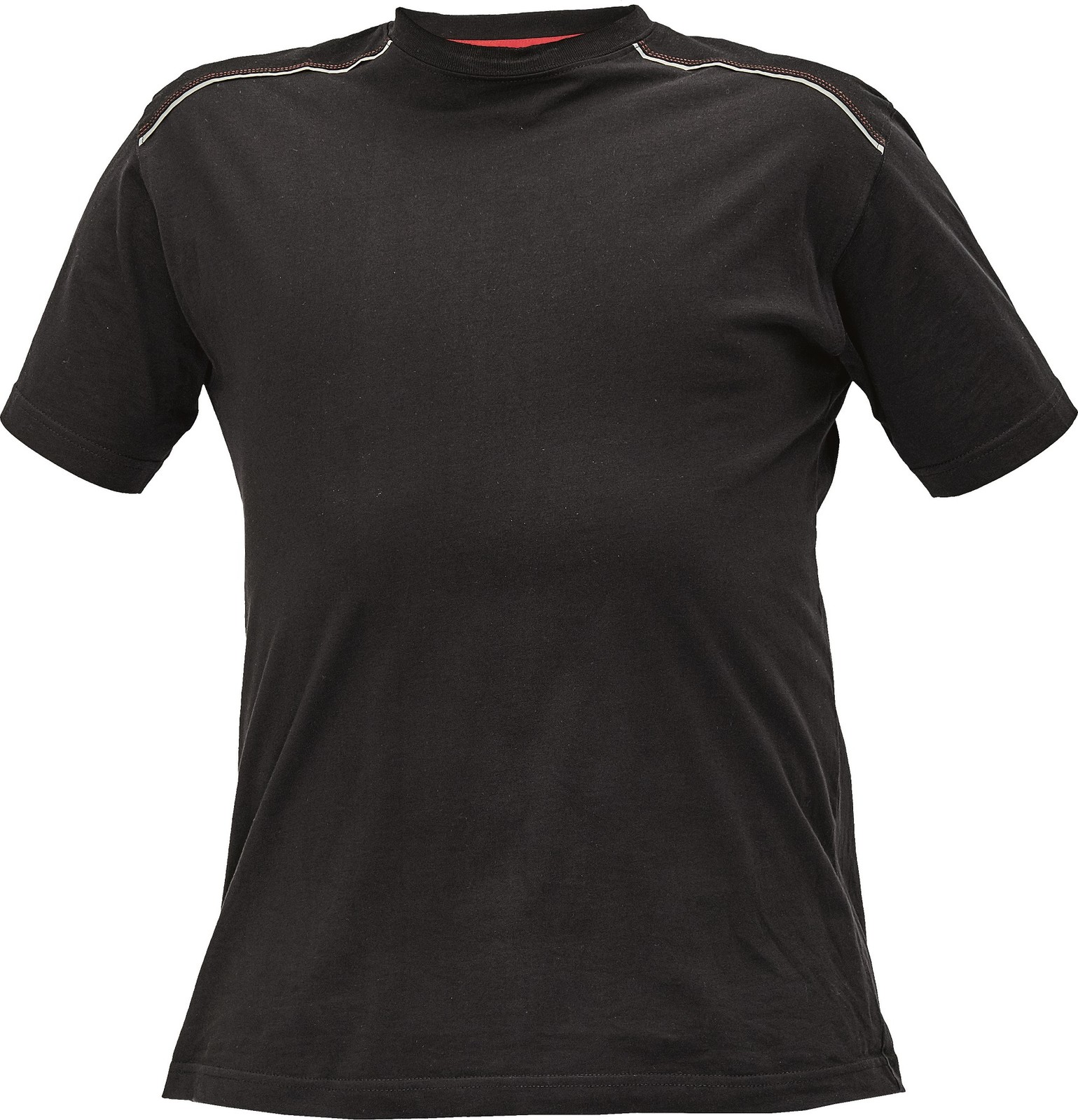 Bavlnené tričko Cerva Knoxfield pánske - veľkosť: XXL, farba: antracit/červená