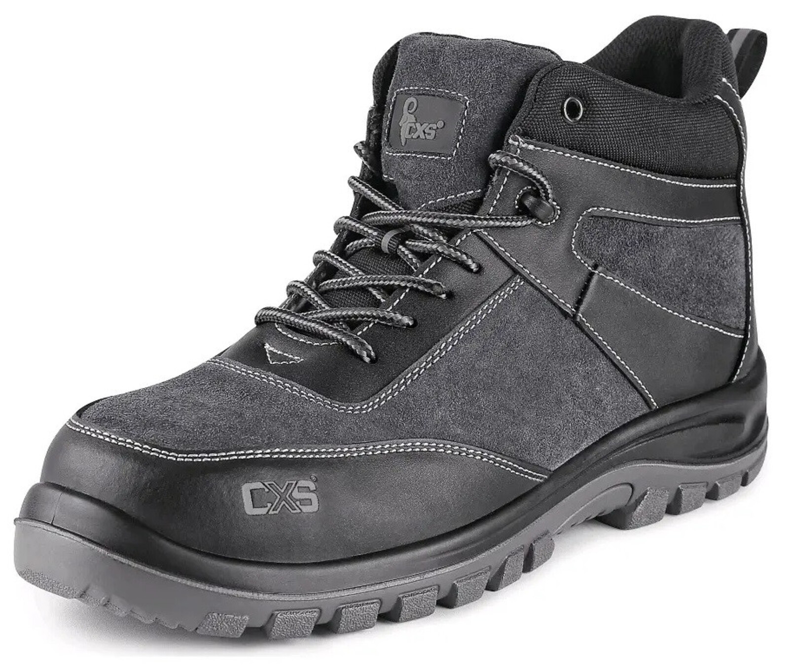 Bezpečnostná členková obuv CXS Profit Top S1P SRC - veľkosť: 41, farba: čierna/sivá