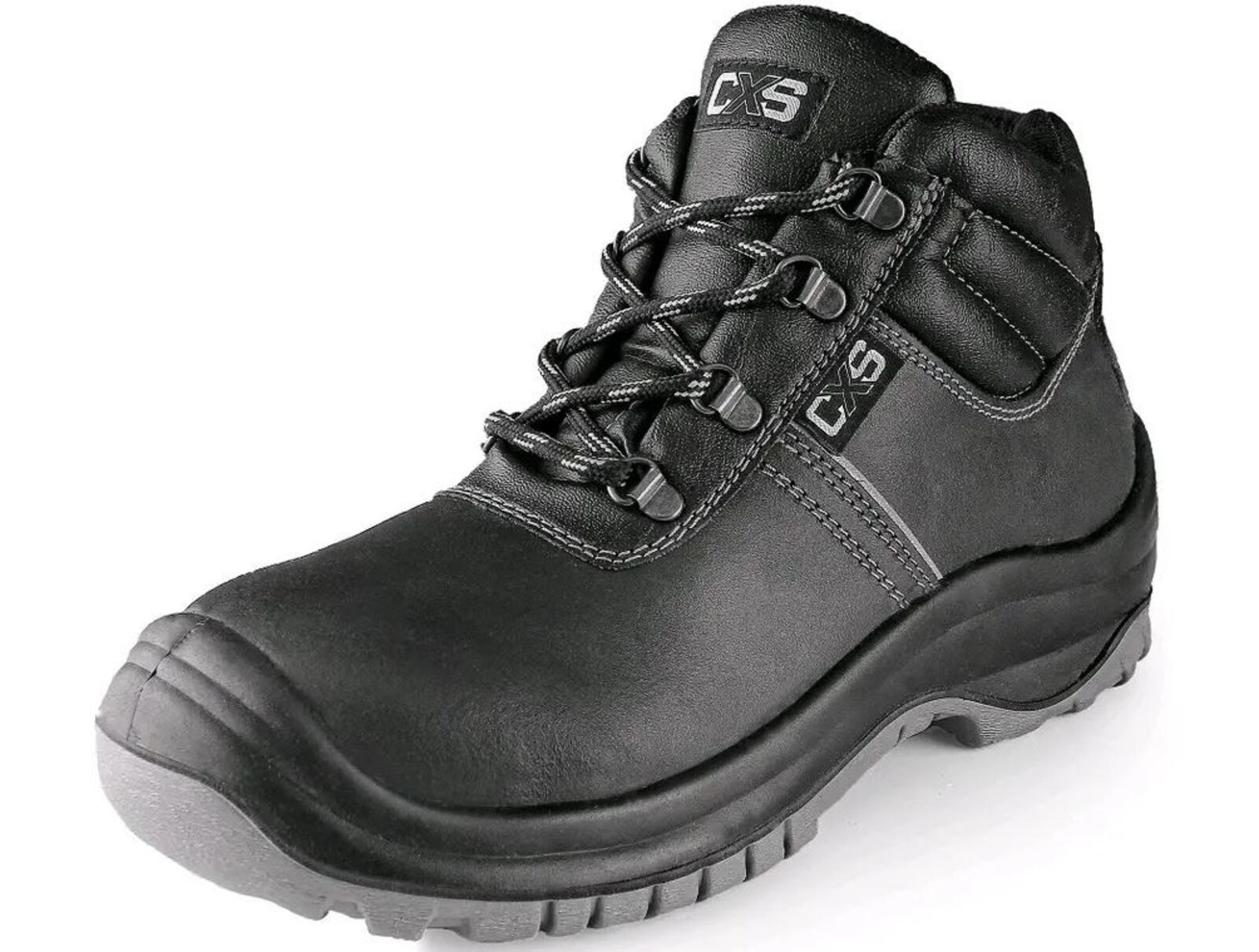 Bezpečnostná členková obuv CXS Safety Steel Mangan S3 - veľkosť: 37, farba: čierna