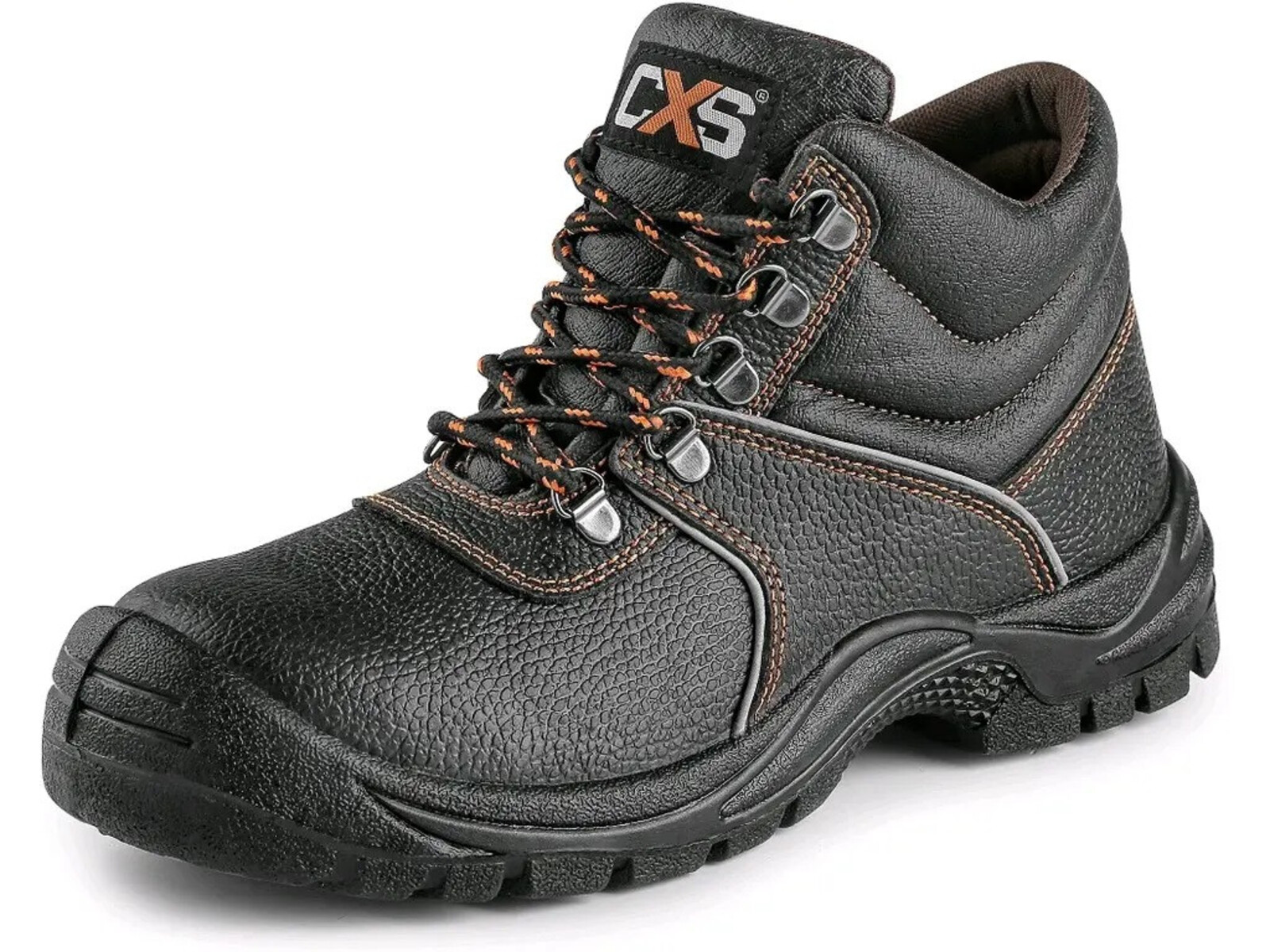 Bezpečnostná členková obuv CXS Stone Marble S3 SRC - veľkosť: 44, farba: čierna/oranžová