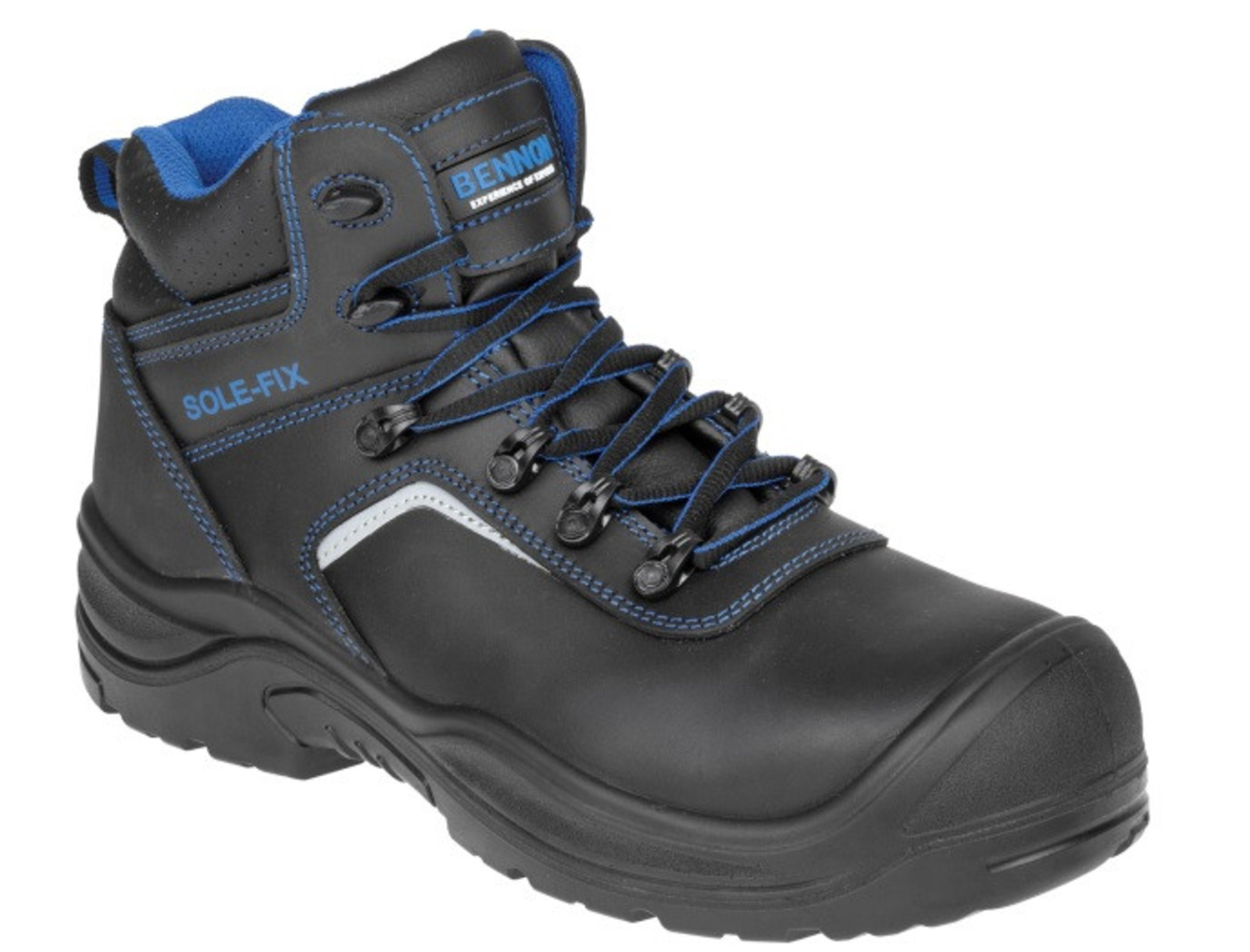 Bezpečnostná obuv Bennon Raptor S3 - veľkosť: 38, farba: čierna/modrá