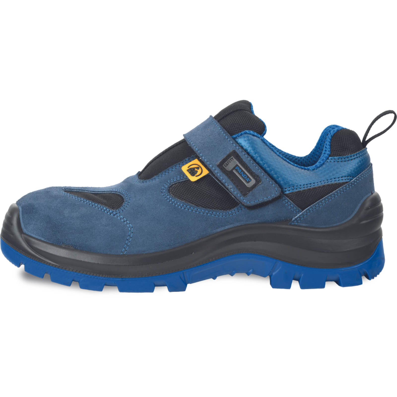 Bezpečnostné pracovné sandále Panda Wilk MF ESD S1P SRC - veľkosť: 37, farba: modrá/čierna