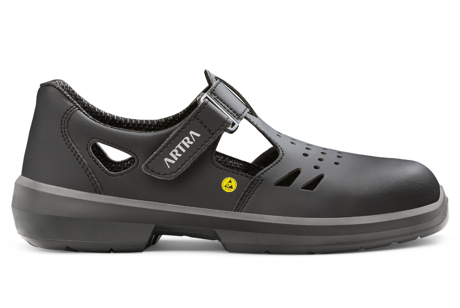 Bezpečnostné sandále Artra Armen 9008 6760 S1P SRC ESD MF - veľkosť: 35, farba: čierna