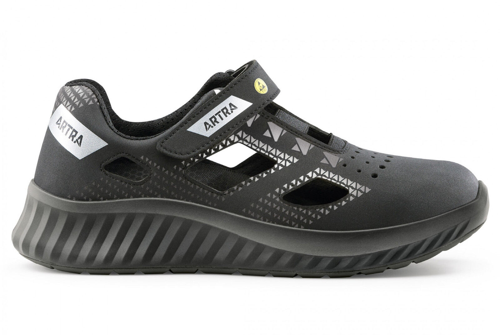 Bezpečnostné sandále Artra Arso 701 616560 S1 SRC ESD - veľkosť: 39, farba: čierna/sivá