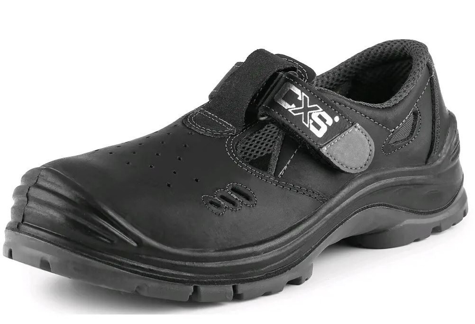 Bezpečnostné sandále CXS Safety Steel Iron S1 - veľkosť: 38, farba: čierna