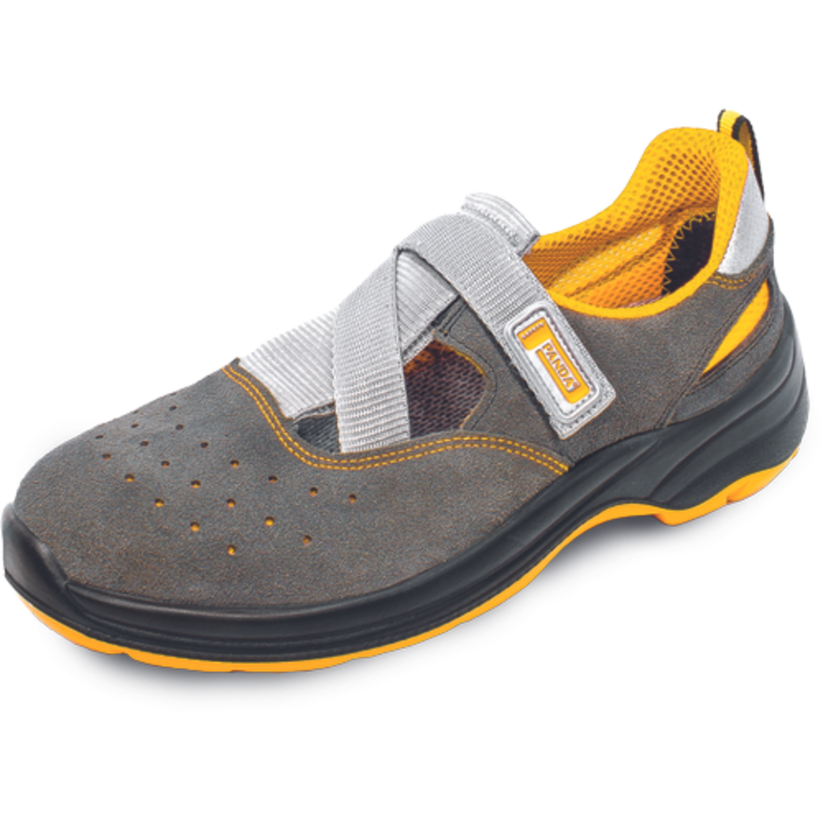 Bezpečnostné sandále MATERA MF S1 ESD SRC sivá - veľkosť: 45, farba: sivá