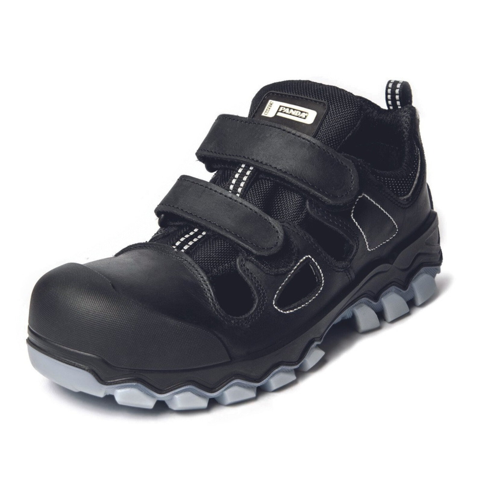 Bezpečnostné sandále Panda Techo No. Two MF S1P SRC - veľkosť: 47, farba: čierna/sivá