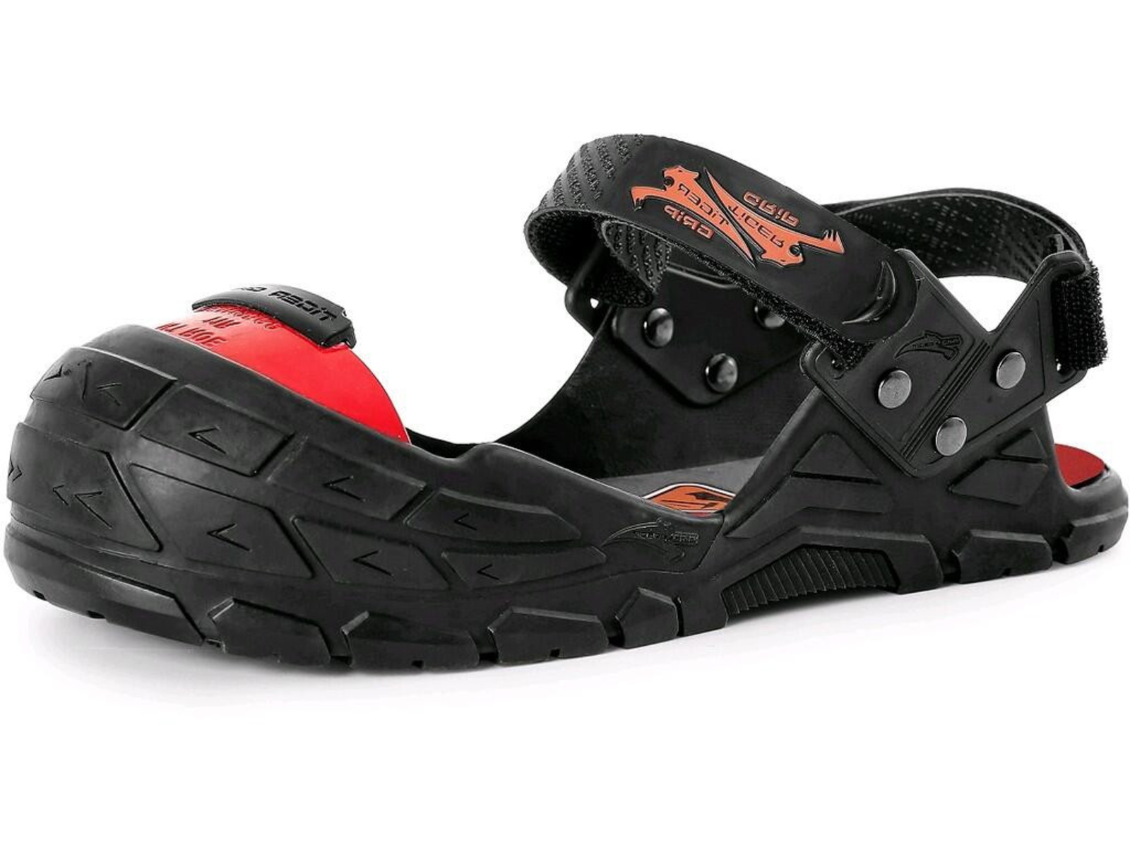 Bezpečnostný návlek na obuv CXS Visitor Integral S1P - veľkosť: L, farba: čierna/červená
