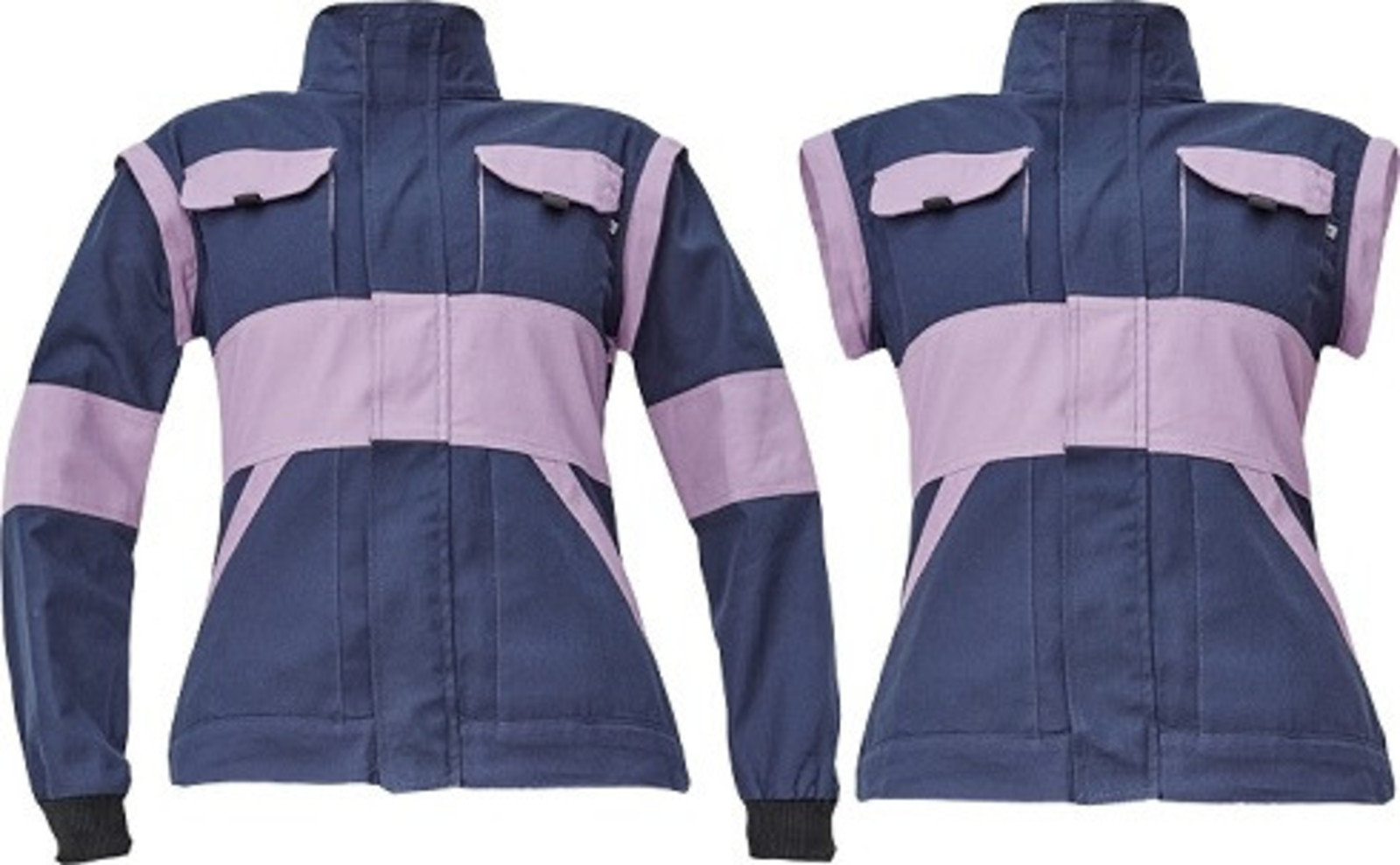 Dámska bavlnená montérková bunda Cerva Max Neo Lady 2v1 - veľkosť: 52, farba: navy lila