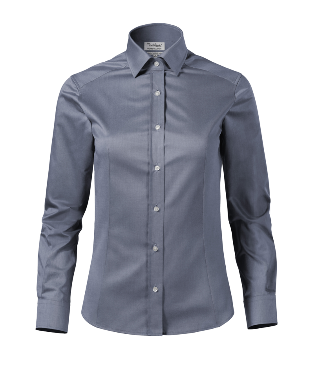Dámska košeľa s dlhým rukávom Malfini Premium Journey 265 - veľkosť: XL, farba: búrkovo sivá melange