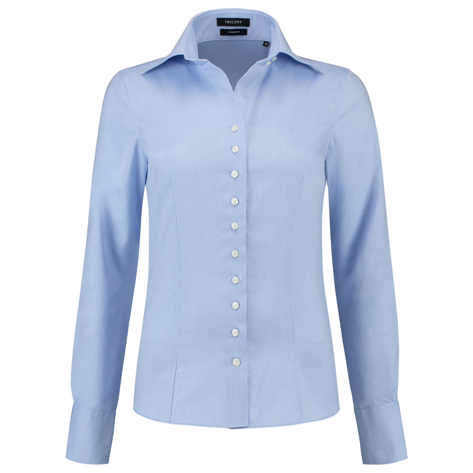 Dámska košeľa s dlhým rukávom Tricorp Fitted T22 - veľkosť: 36, farba: svetlo modrá