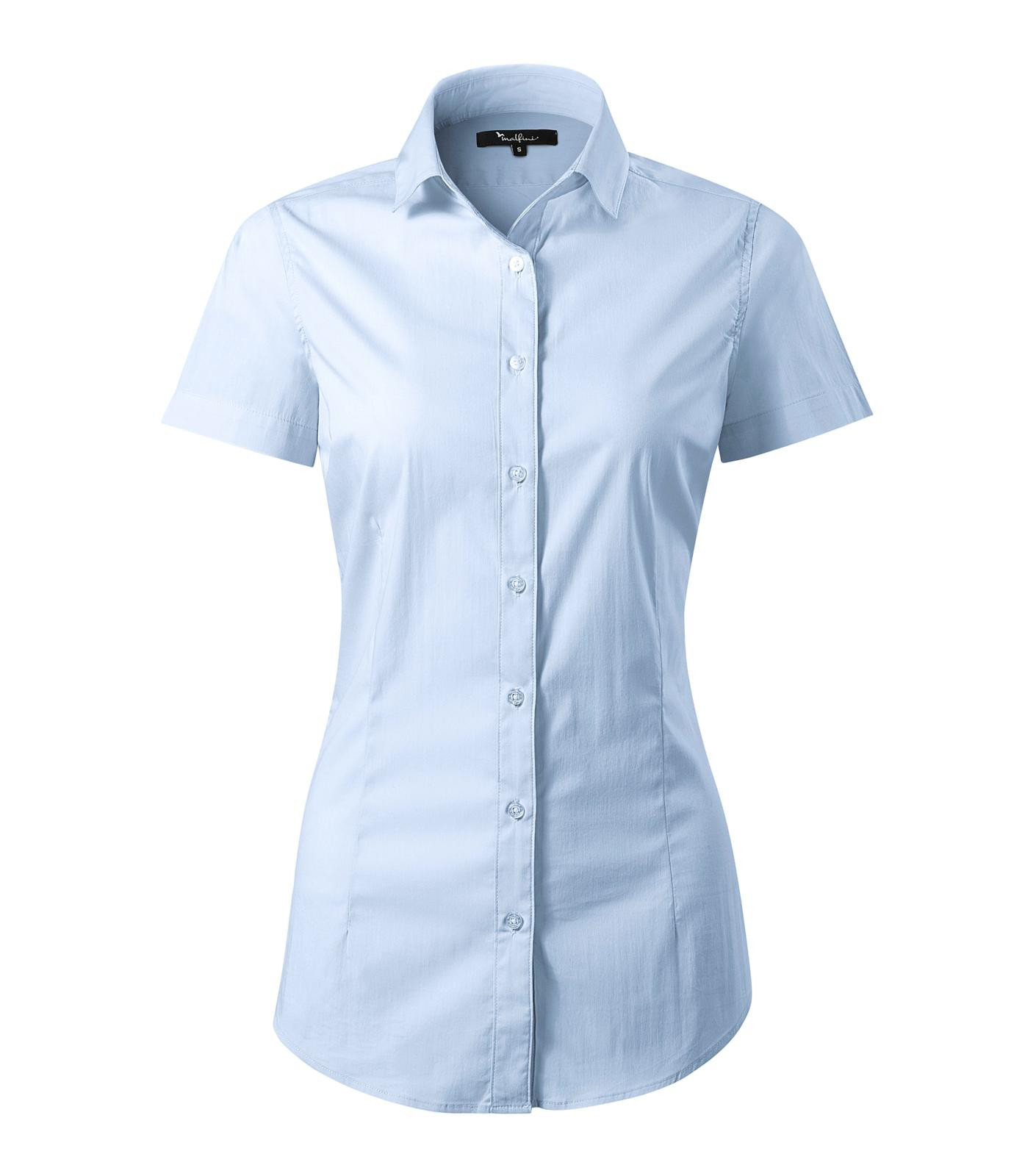 Dámska košeľa s krátkym rukávom Malfini Premium Flash 261 - veľkosť: XL, farba: light blue