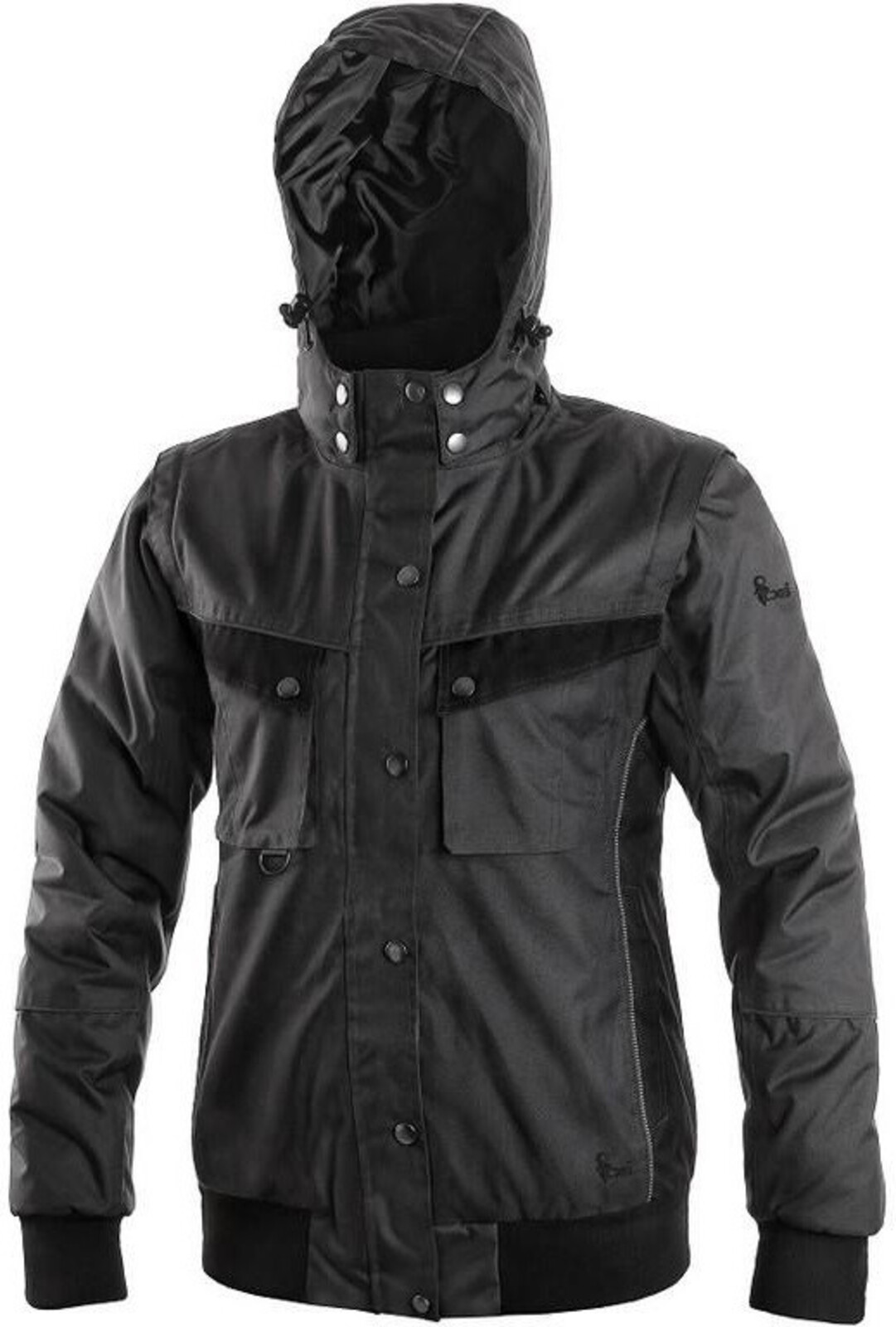 Dámska zimná bunda CXS Irvine 2v1 - veľkosť: XXL, farba: sivá/čierna