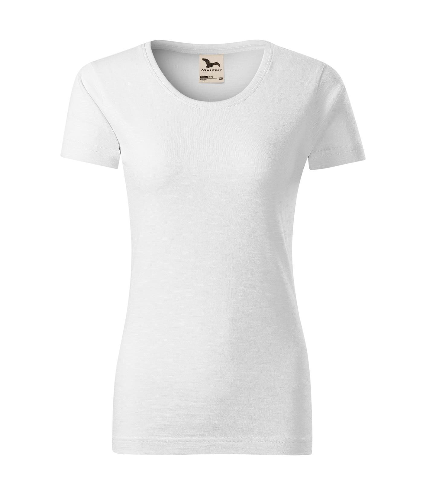 Dámske bavlnené tričko Malfini Native 174 - veľkosť: XXL, farba: biela