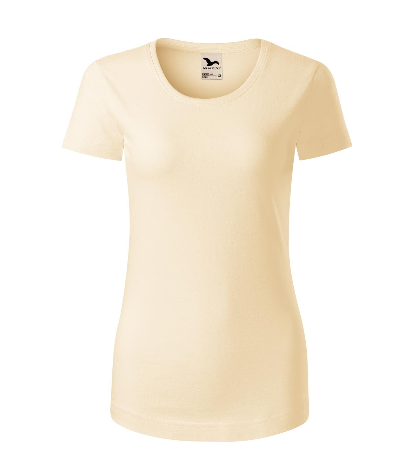 Dámske bavlnené tričko Malfini Origin 172 - veľkosť: L, farba: mandľová