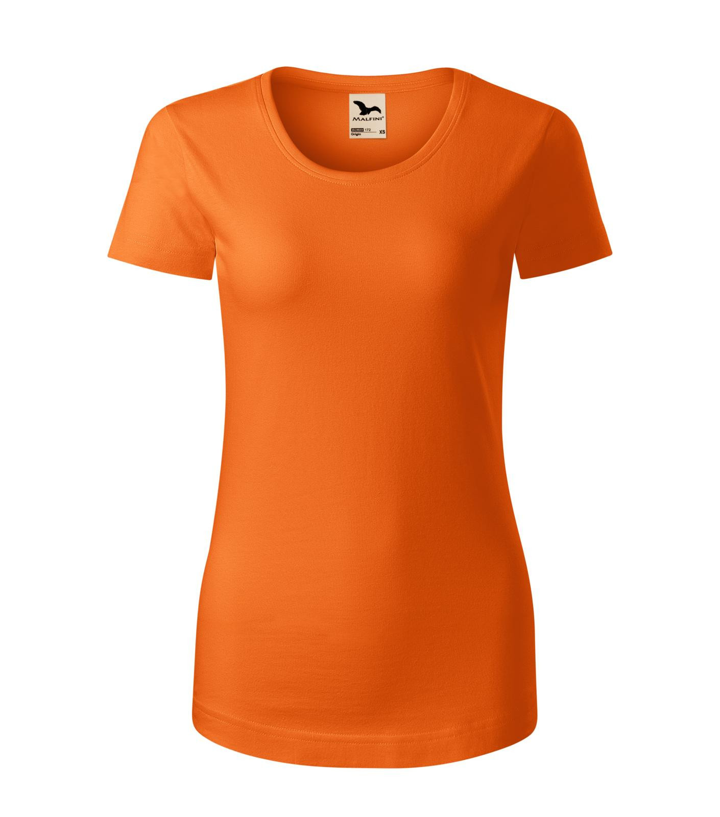 Dámske bavlnené tričko Malfini Origin 172 - veľkosť: M, farba: oranžová