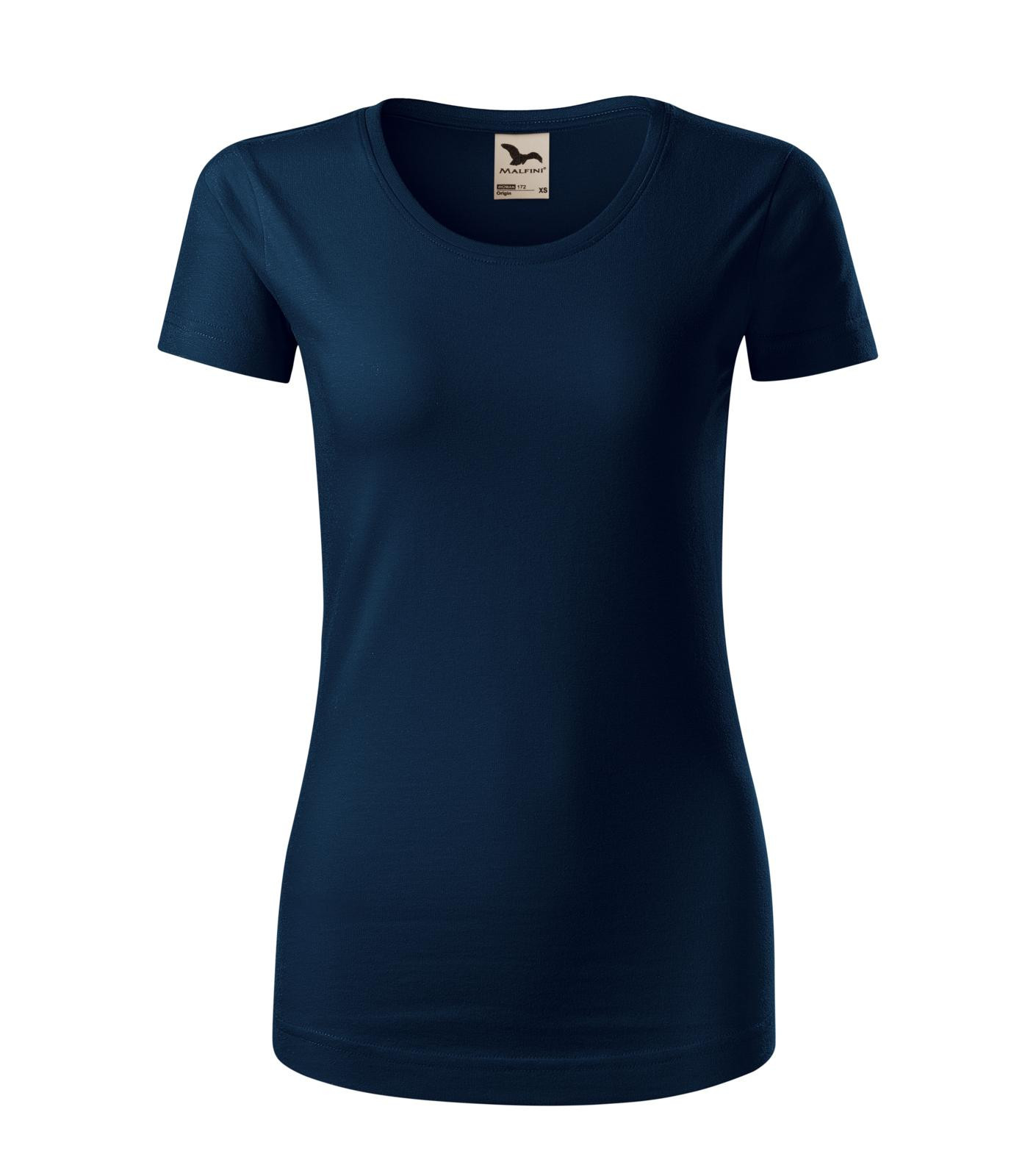 Dámske bavlnené tričko Malfini Origin 172 - veľkosť: L, farba: tmavo modrá