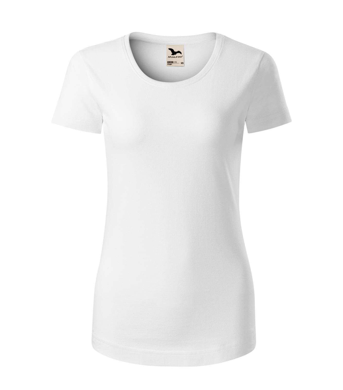 Dámske bavlnené tričko Malfini Origin 172 - veľkosť: S, farba: biela