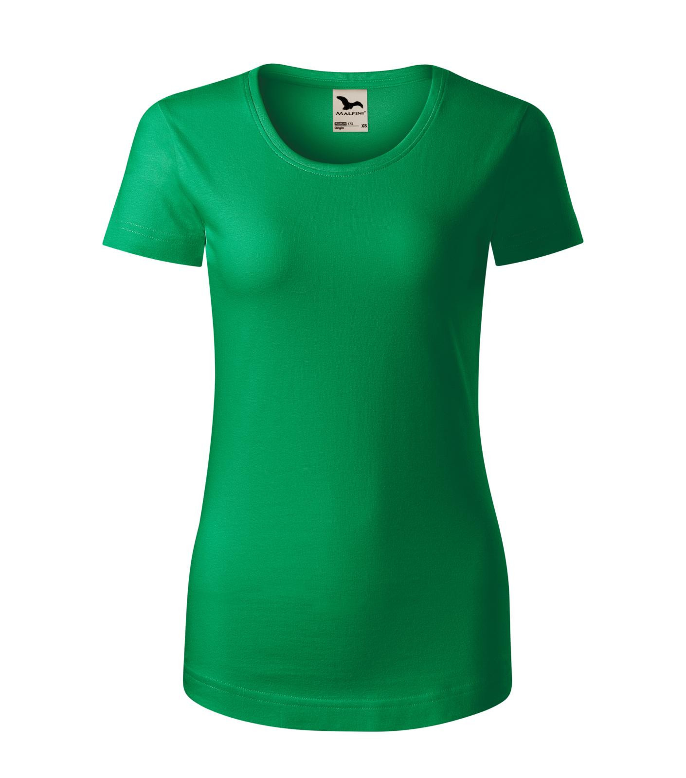 Dámske bavlnené tričko Malfini Origin 172 - veľkosť: XS, farba: trávová zelená