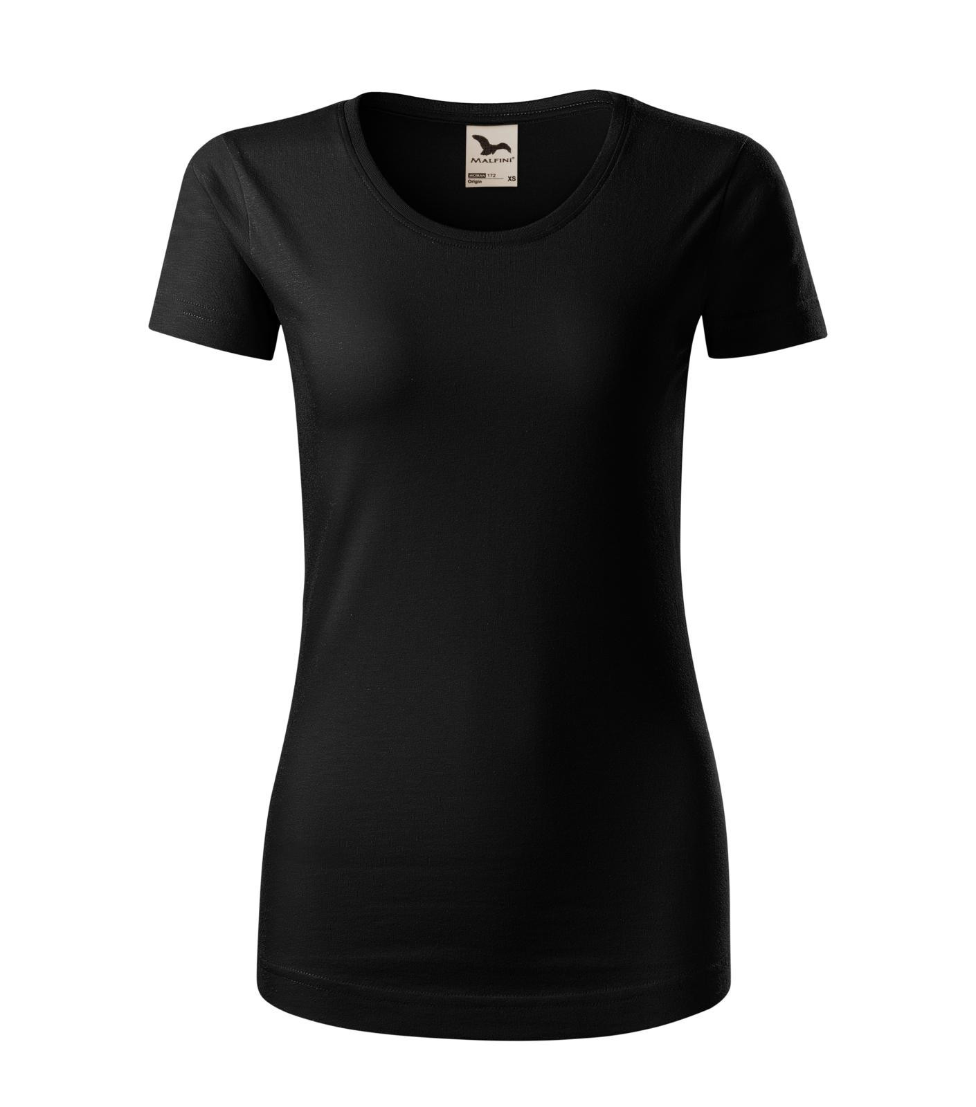 Dámske bavlnené tričko Malfini Origin 172 - veľkosť: XXL, farba: čierna