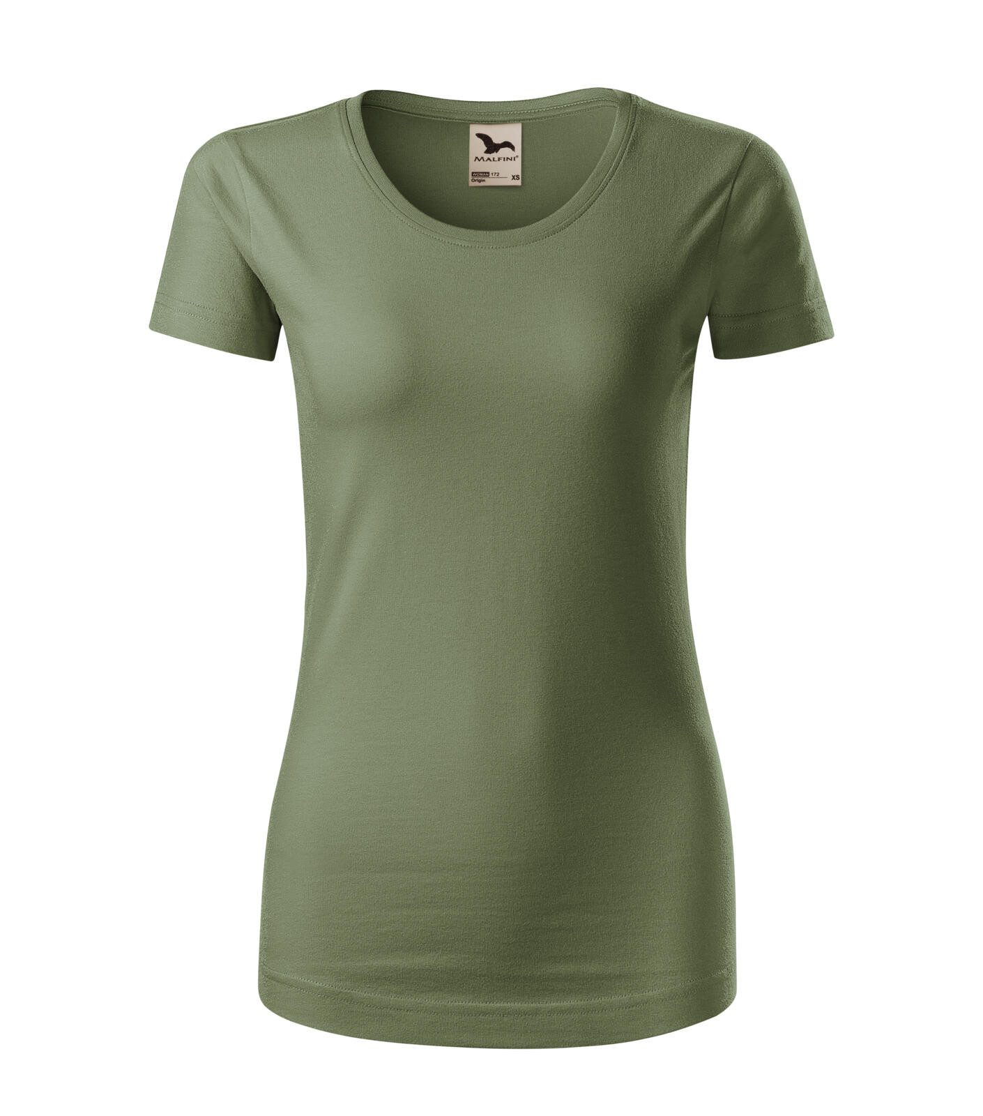 Dámske bavlnené tričko Malfini Origin 172 - veľkosť: S, farba: khaki