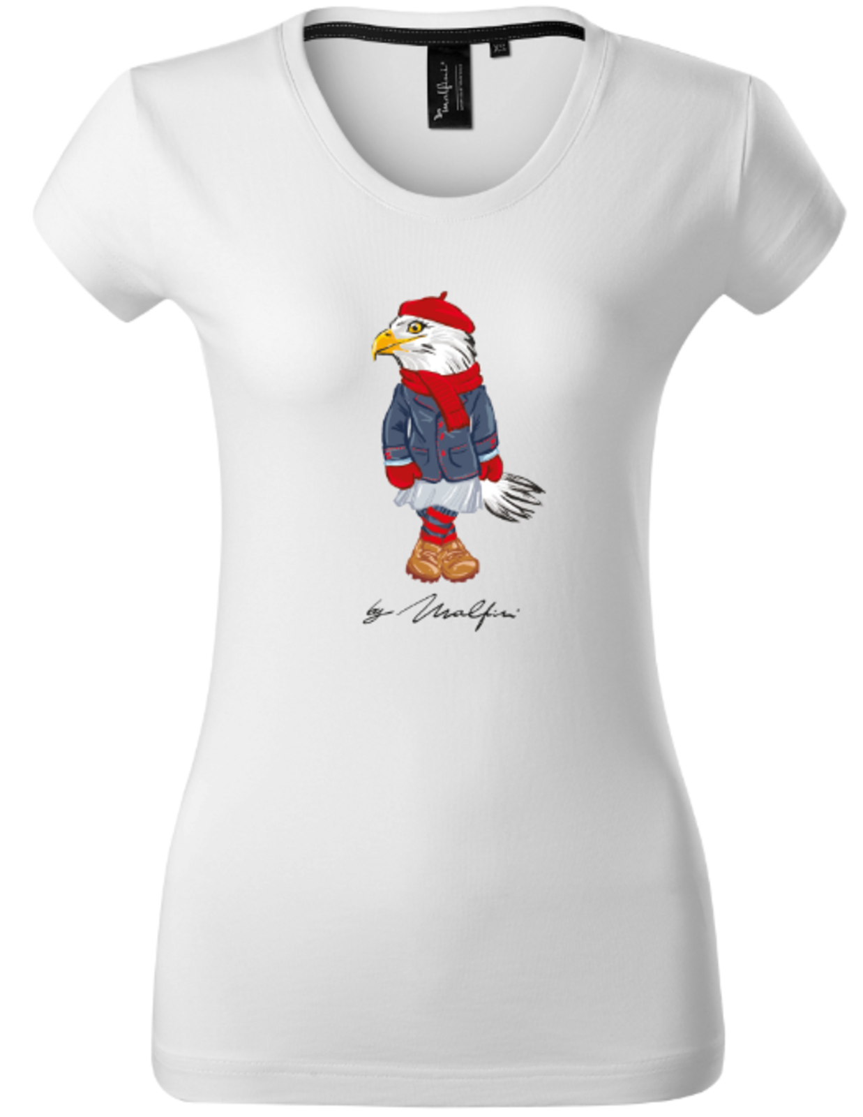 Dámske bavlnené tričko Malfini Premium Miss Malfini - veľkosť: M, farba: biela