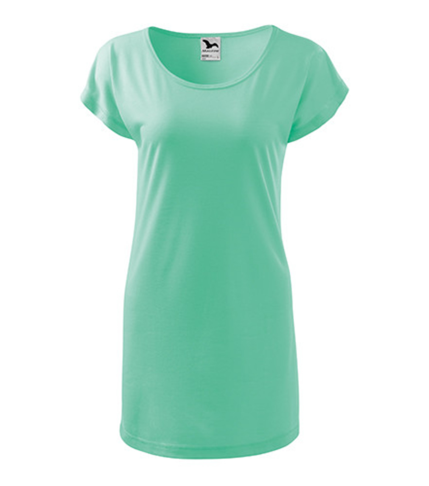 Dámske dlhé tričko/šaty Malfini Love 123 - veľkosť: XXL, farba: mätová