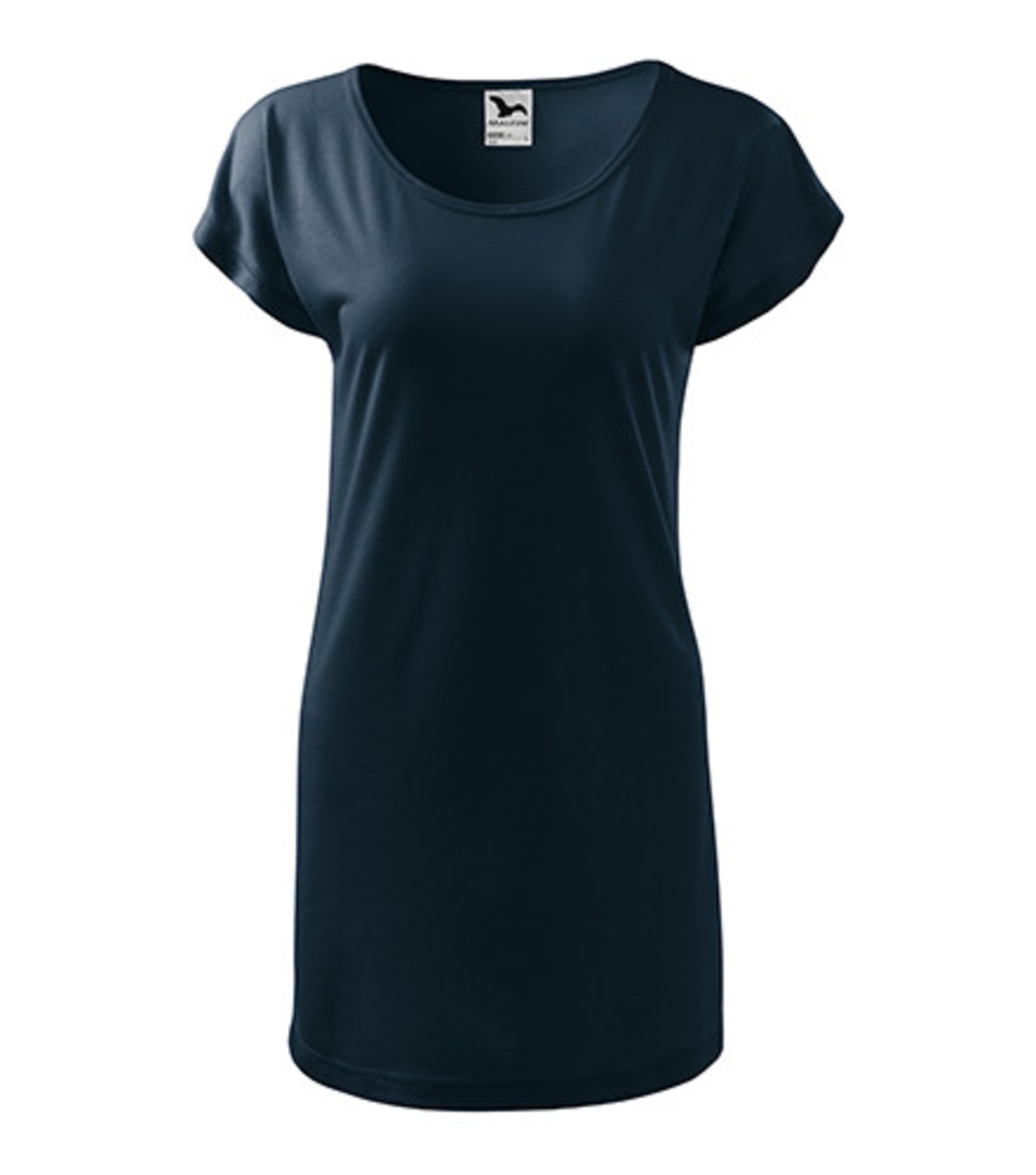 Dámske dlhé tričko/šaty Malfini Love 123 - veľkosť: XXL, farba: tmavo modrá