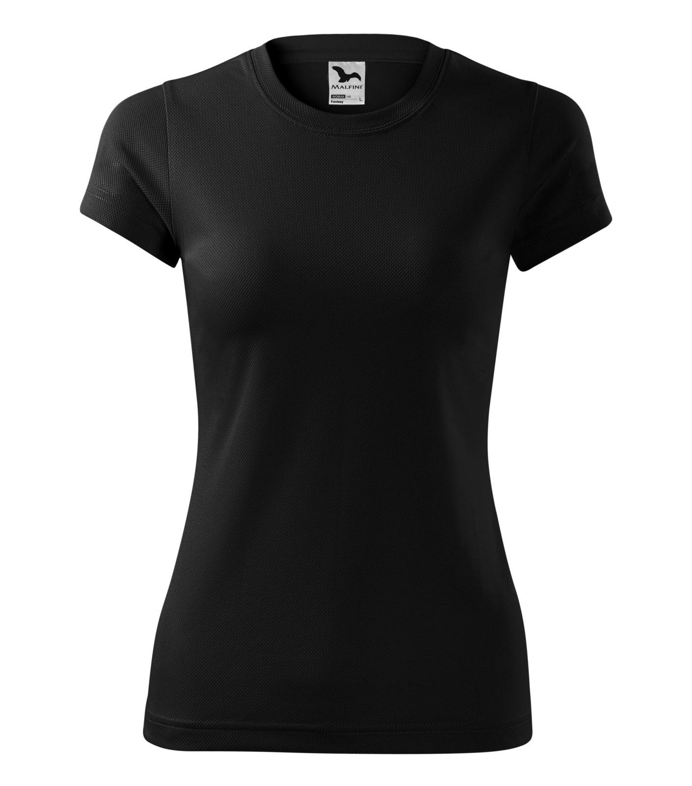 Dámske rýchloschnúce tričko Malfini Fantasy 140 - veľkosť: XXL, farba: čierna