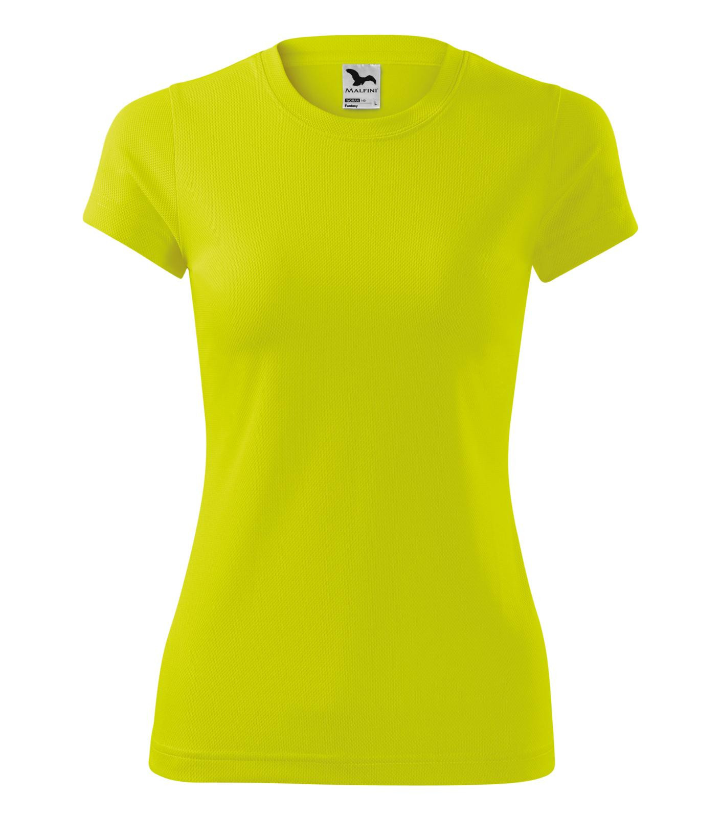 Dámske rýchloschnúce tričko Malfini Fantasy 140 - veľkosť: M, farba: neonová žltá