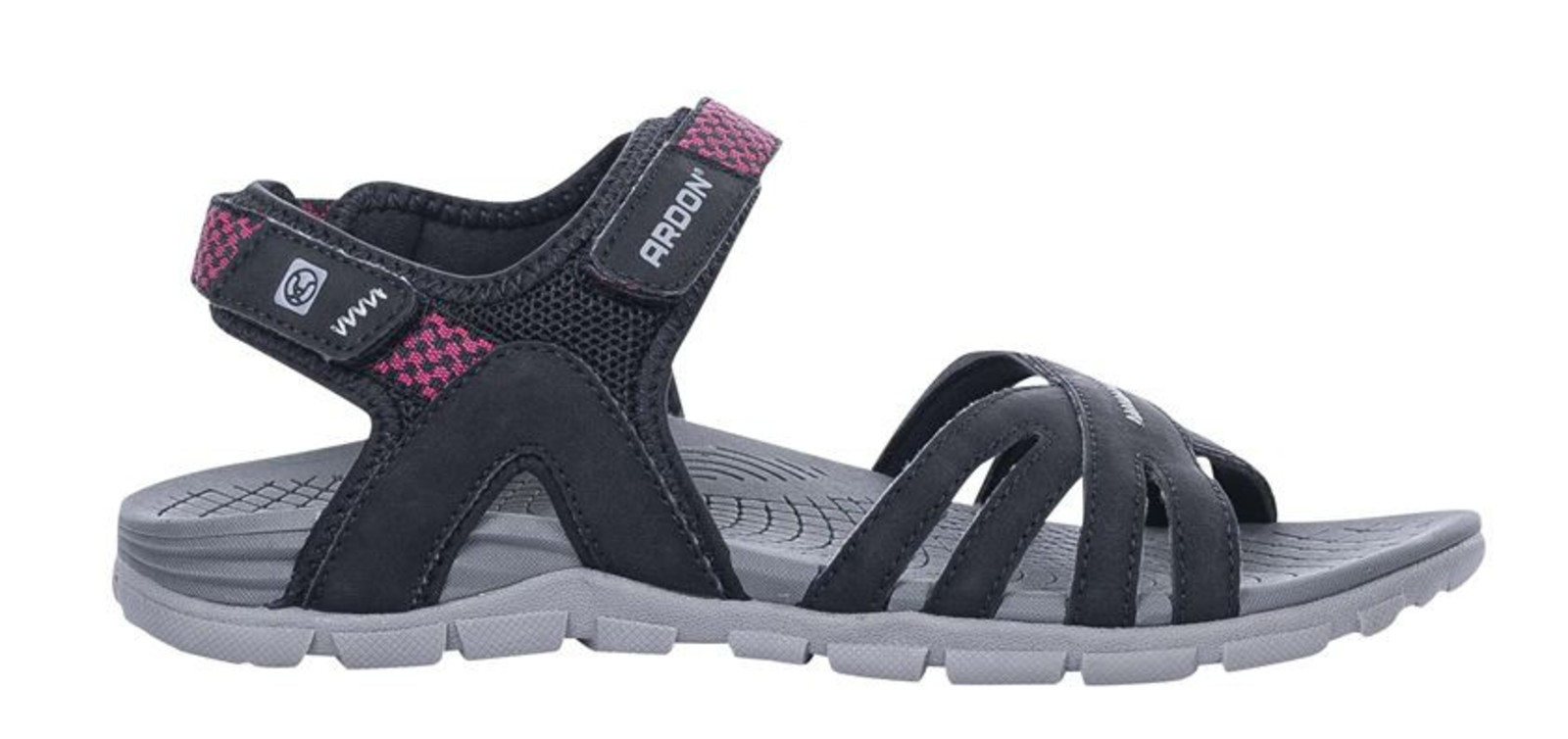 Dámske sandále Ardon Phyllis - veľkosť: 40, farba: čierna/ružová
