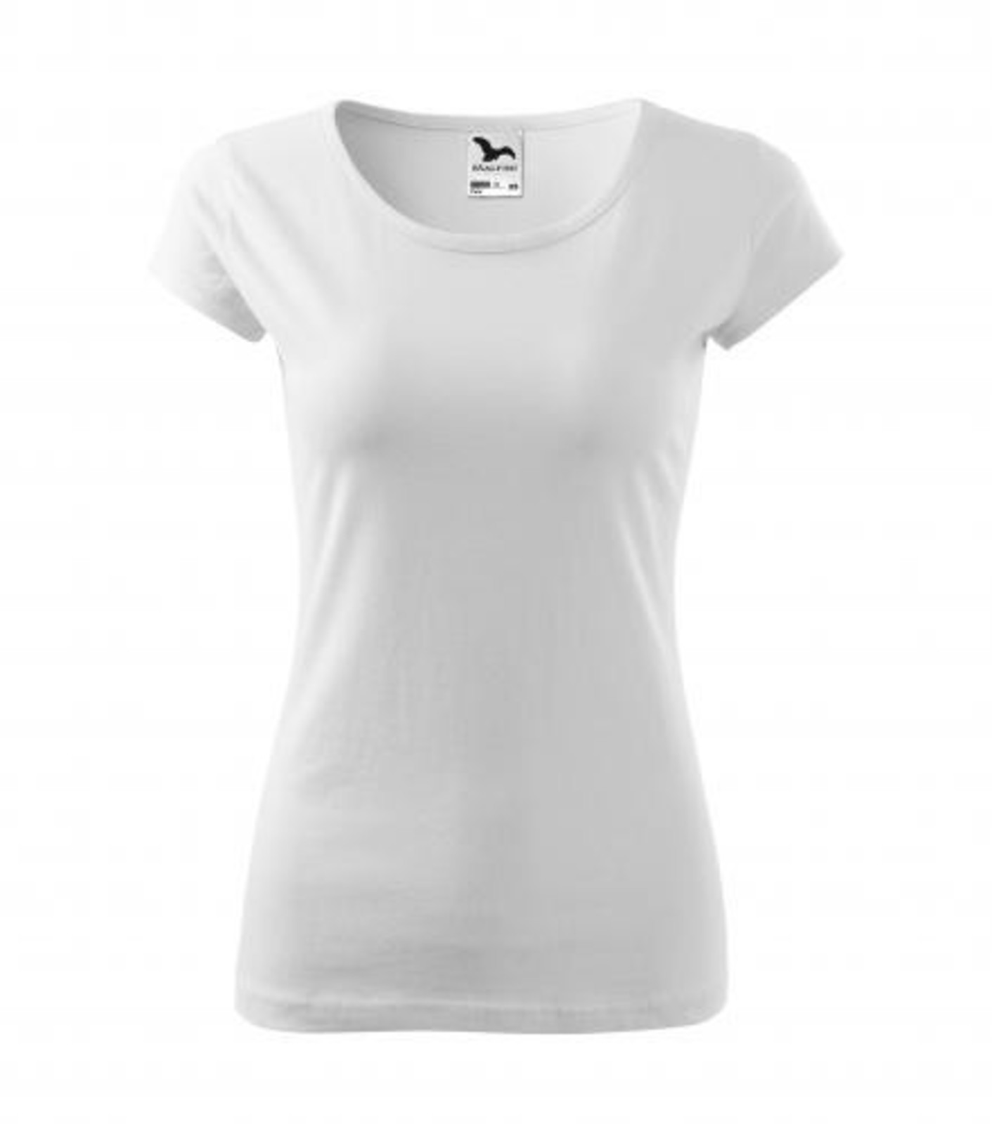 Dámske bavlnené tričko Malfini Pure 122 - veľkosť: XXL, farba: biela