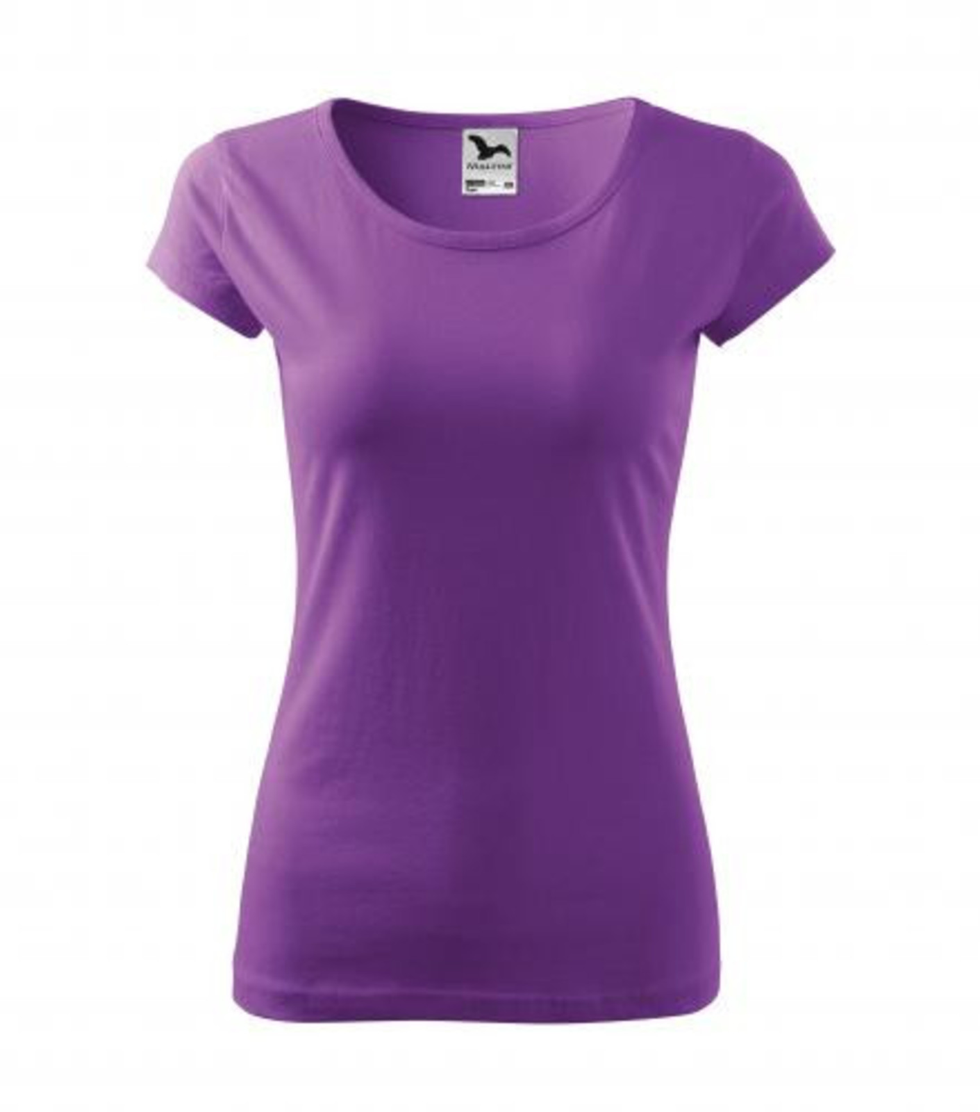 Dámske bavlnené tričko Malfini Pure 122 - veľkosť: XL, farba: fialová
