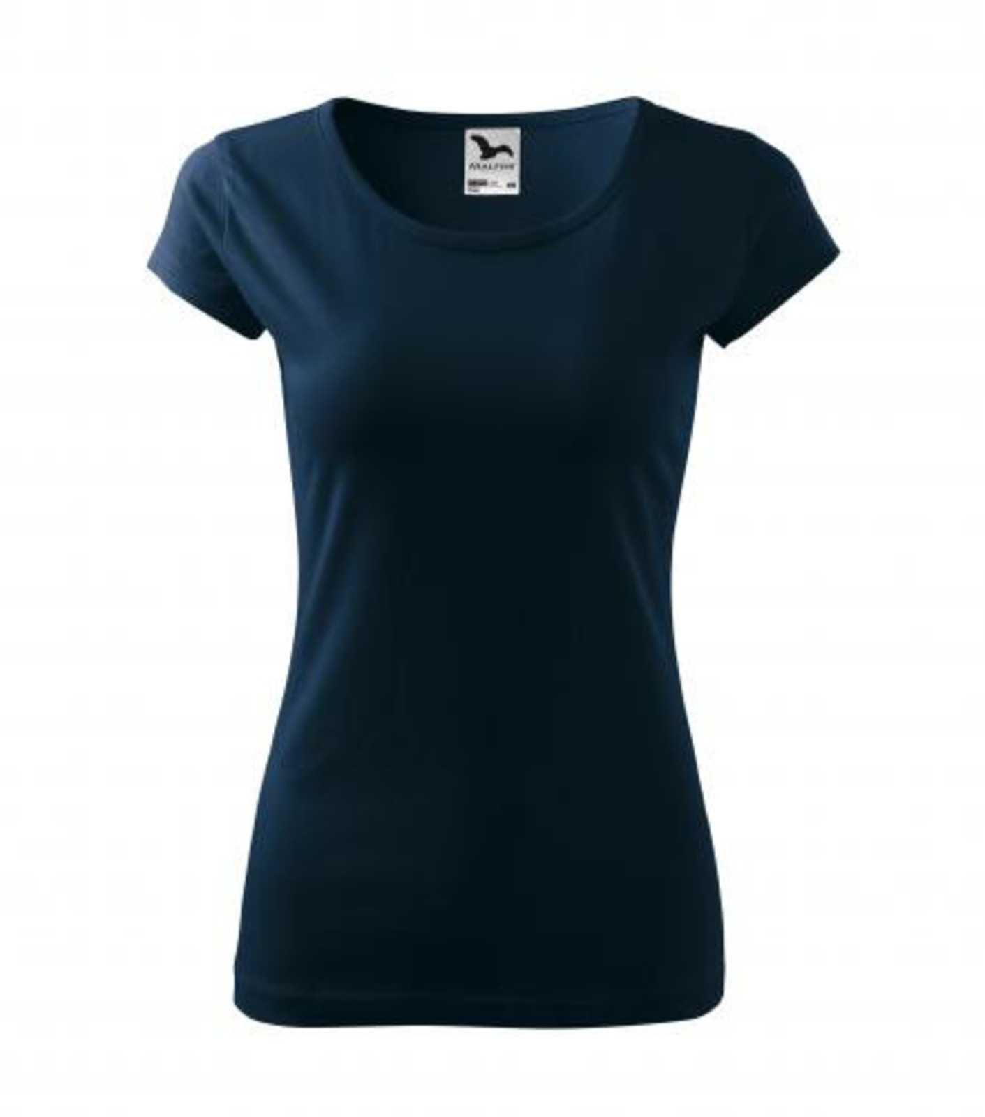 Dámske bavlnené tričko Malfini Pure 122 - veľkosť: 3XL, farba: tmavo modrá