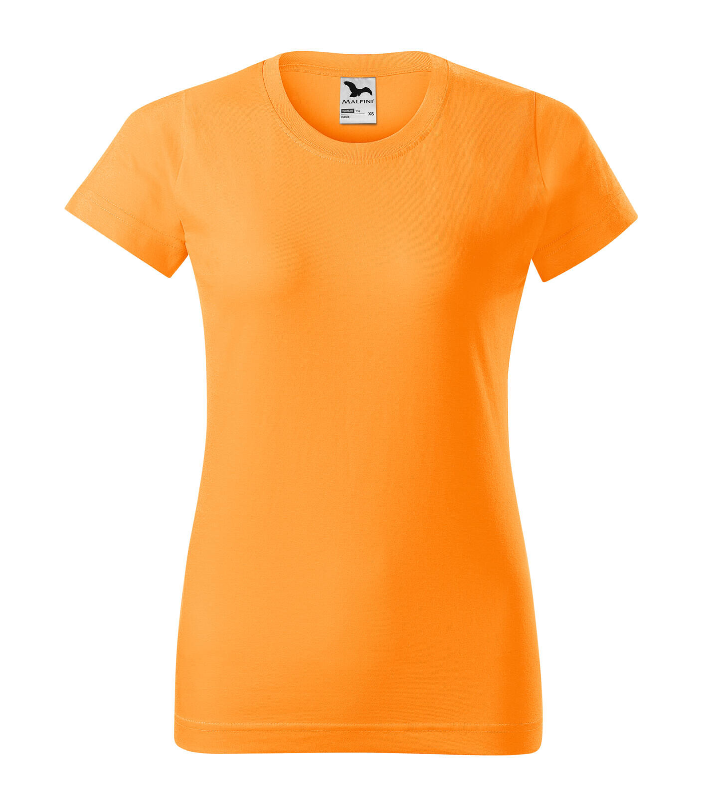 Dámske tričko Malfini Basic 134 - veľkosť: L, farba: mandarínková oranžová