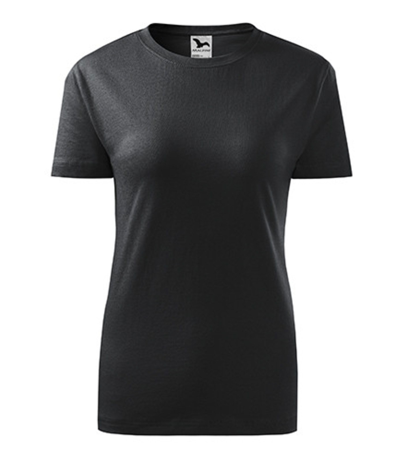 Dámske tričko Malfini Basic 134 - veľkosť: S, farba: šedá ebony