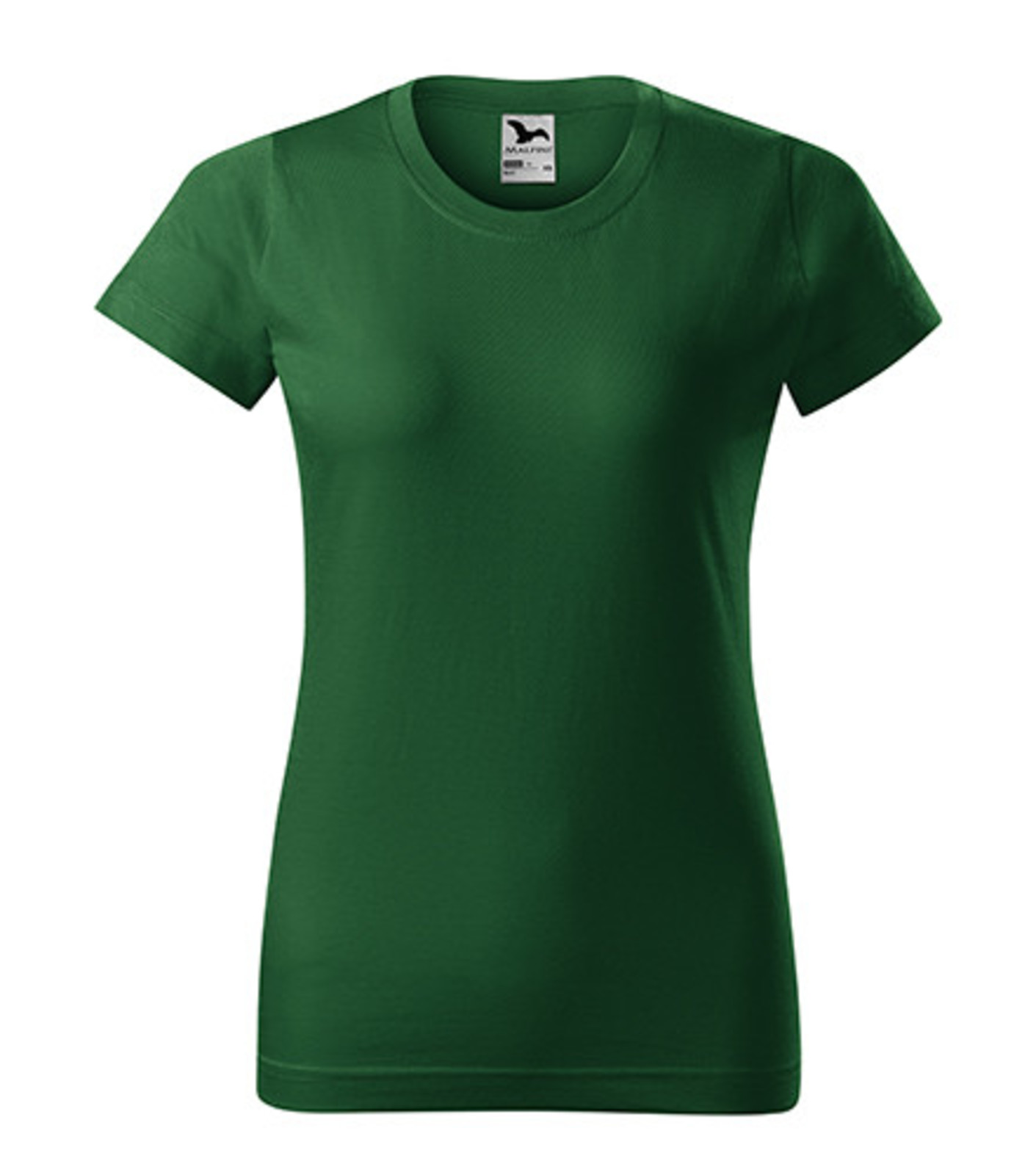 Dámske tričko Malfini Basic 134 - veľkosť: XXL, farba: fľašková zelená