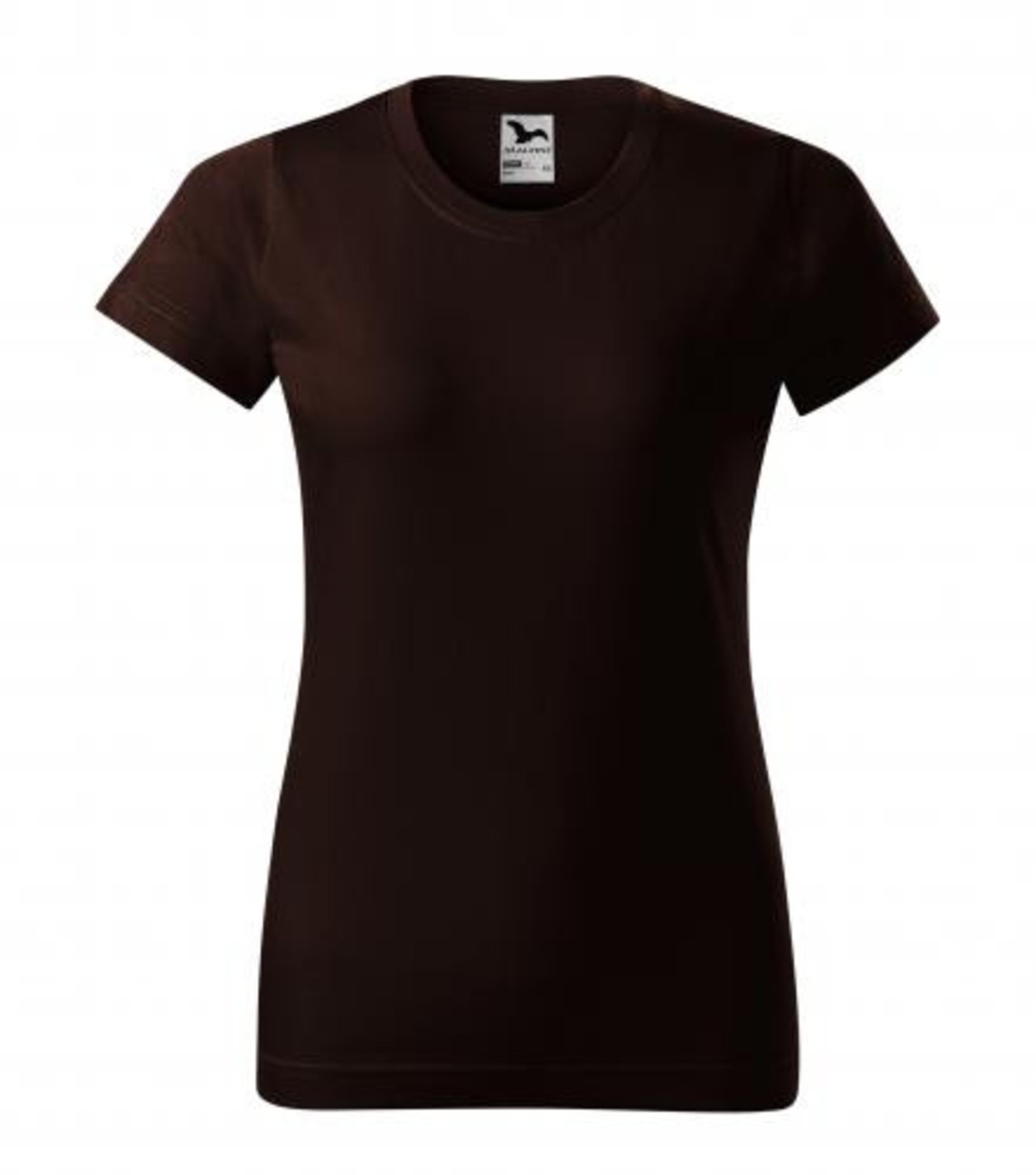 Dámske tričko Malfini Basic 134 - veľkosť: M, farba: kávová