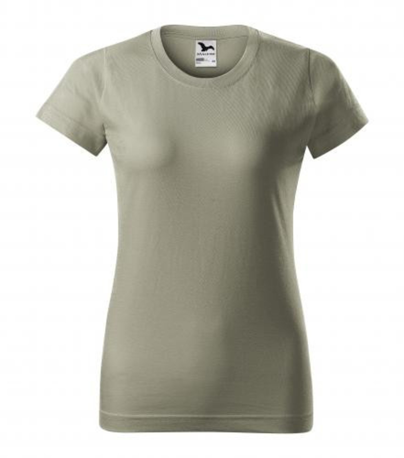Dámske tričko Malfini Basic 134 - veľkosť: M, farba: khaki svetlá