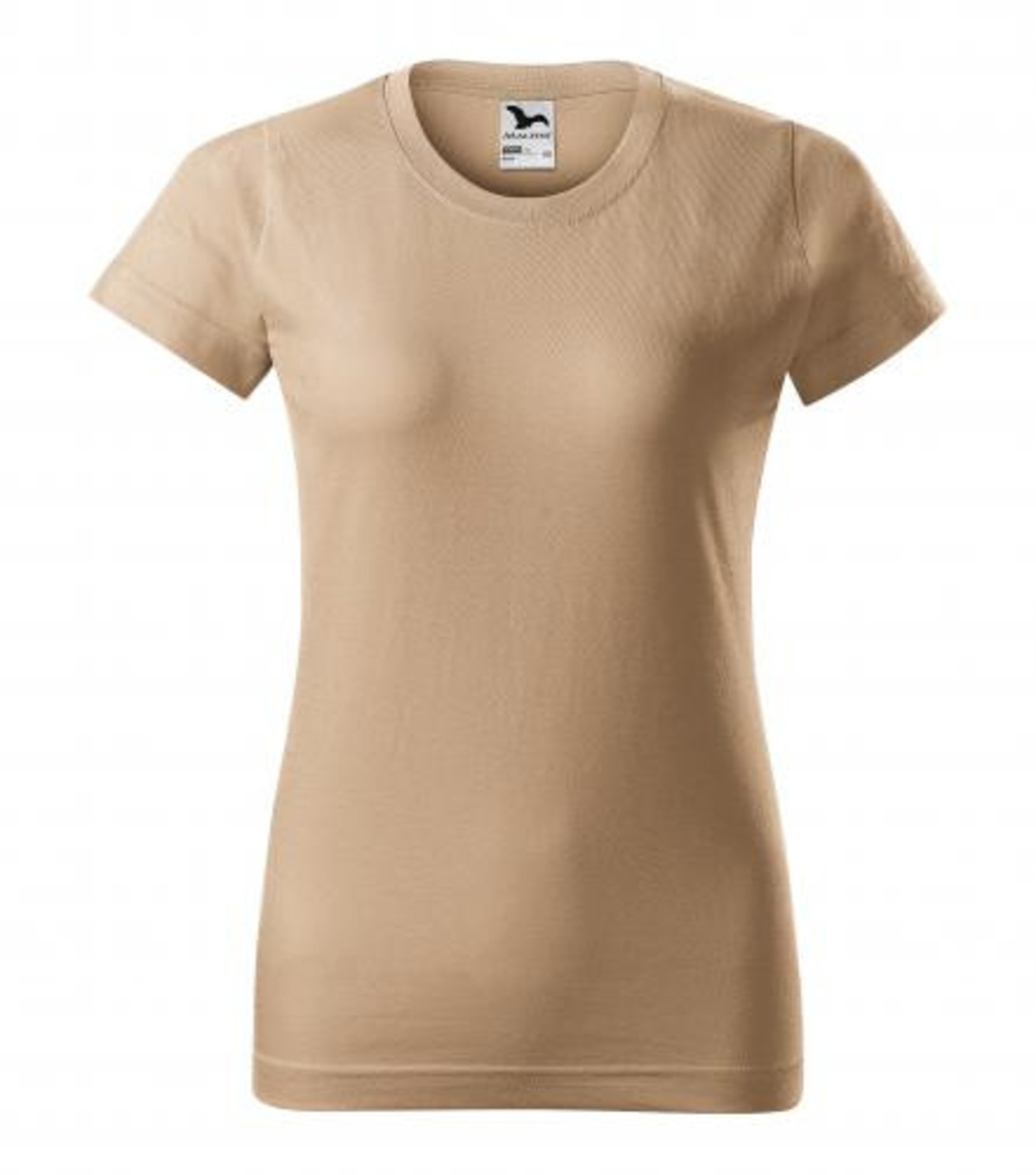 Dámske tričko Malfini Basic 134 - veľkosť: S, farba: piesková