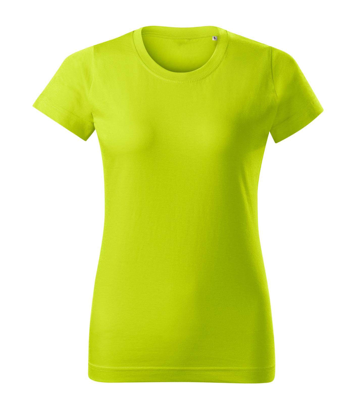 Dámske tričko Malini Basic Free F34 - veľkosť: S, farba: limetková