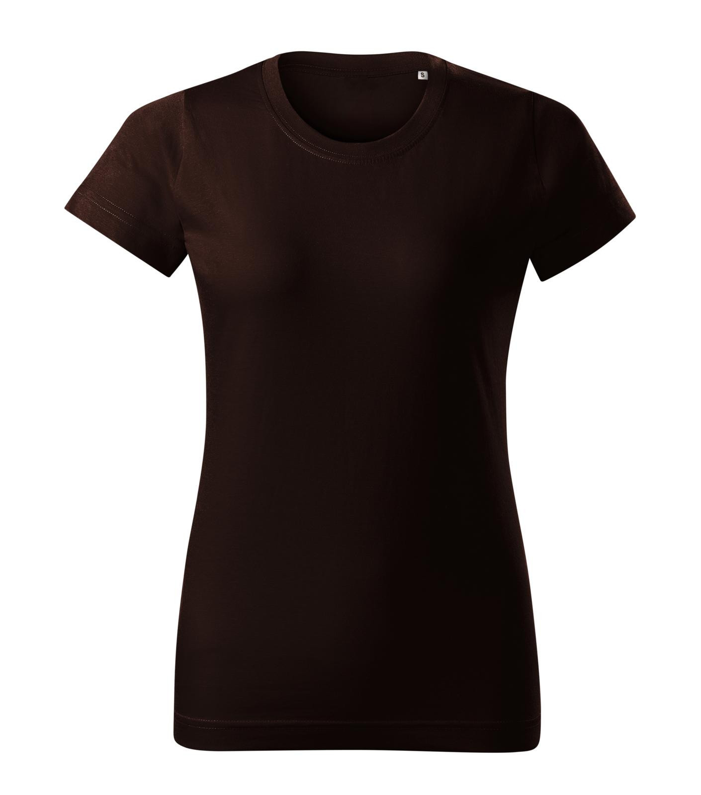 Dámske tričko Malini Basic Free F34 - veľkosť: XS, farba: kávová