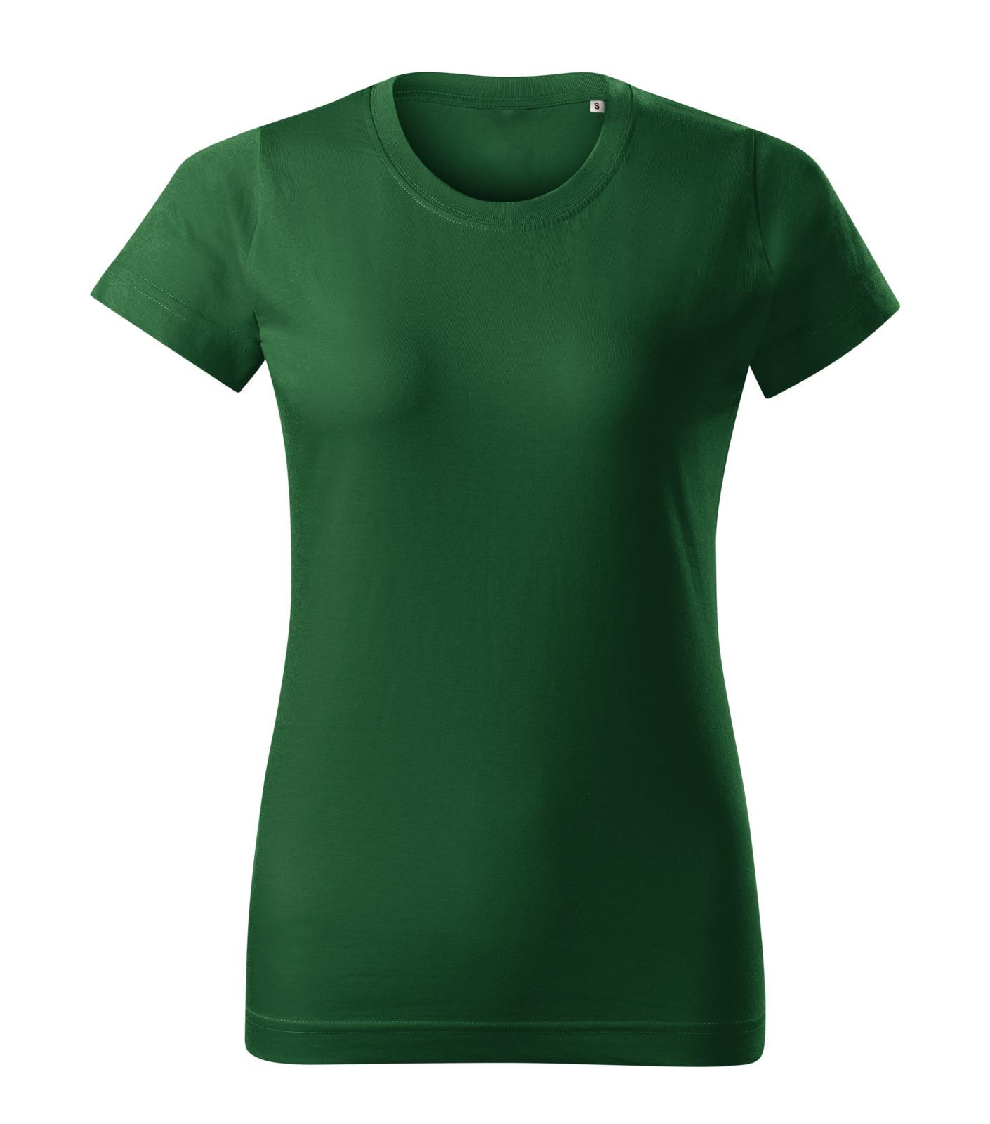 Dámske tričko Malini Basic Free F34 - veľkosť: XXL, farba: fľašková zelená