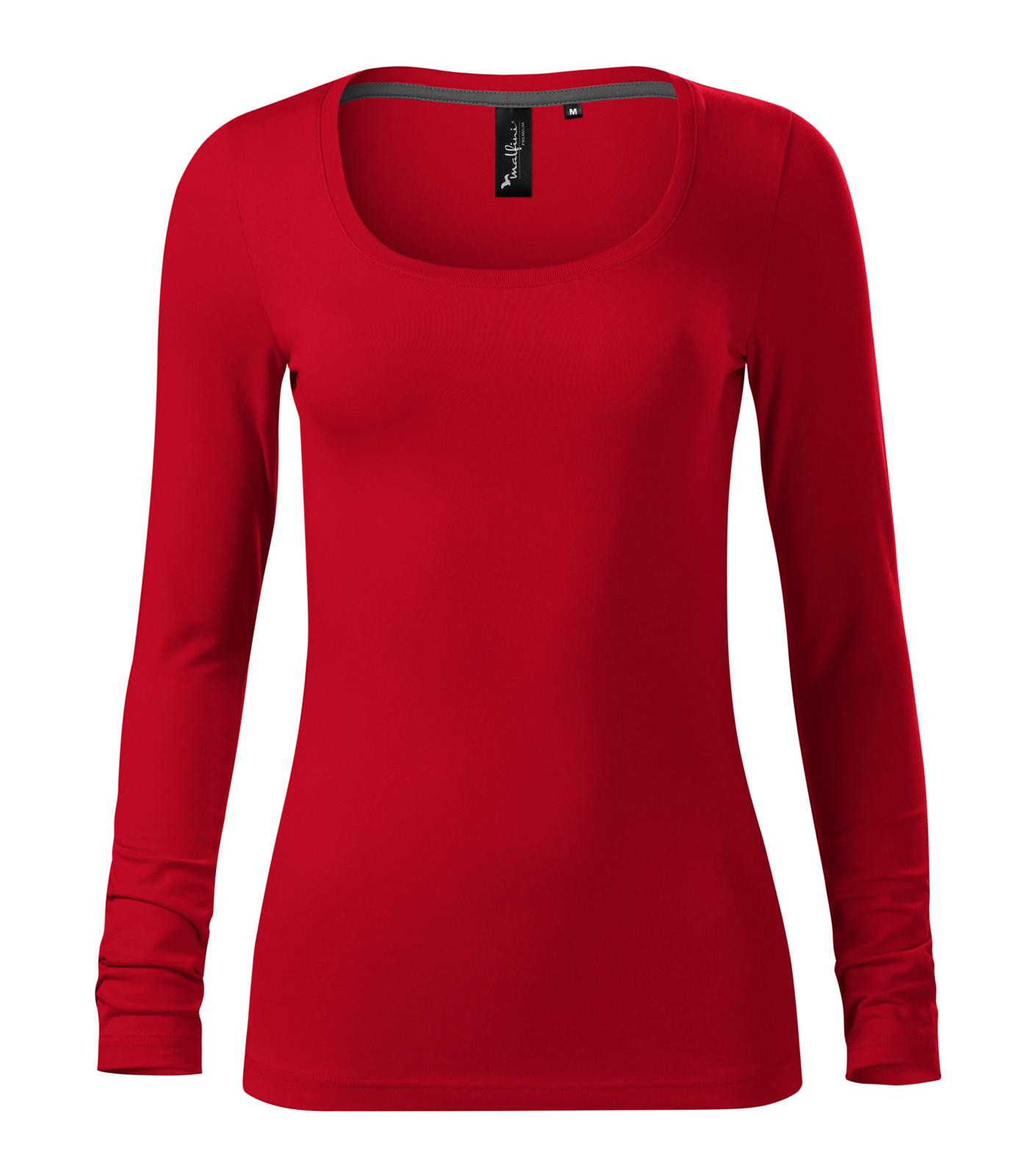 Dámske tričko s dlhým rukávom Malfini Premium Brave 156 - veľkosť: XS, farba: formula red